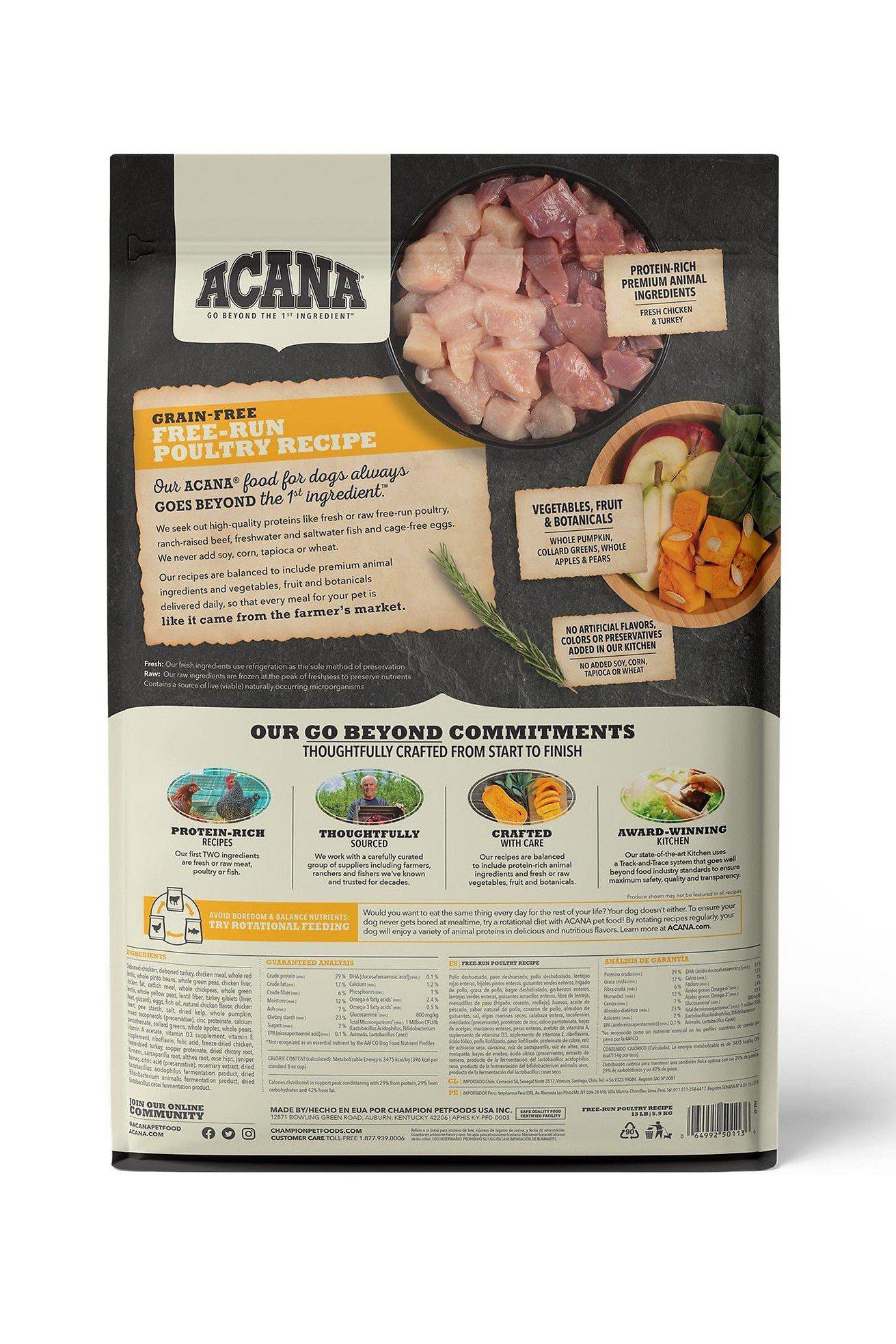 Acana Free-Run Poultry Dry Dog Food - Image 3