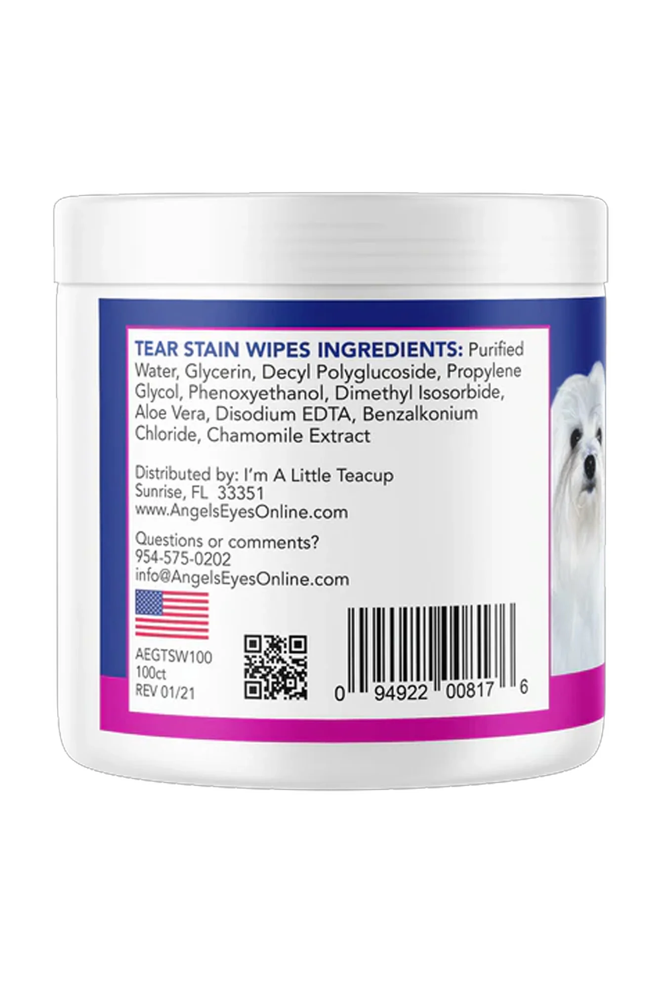 Angels' Eyes Gentle Tear Stain Wipes - Image 2