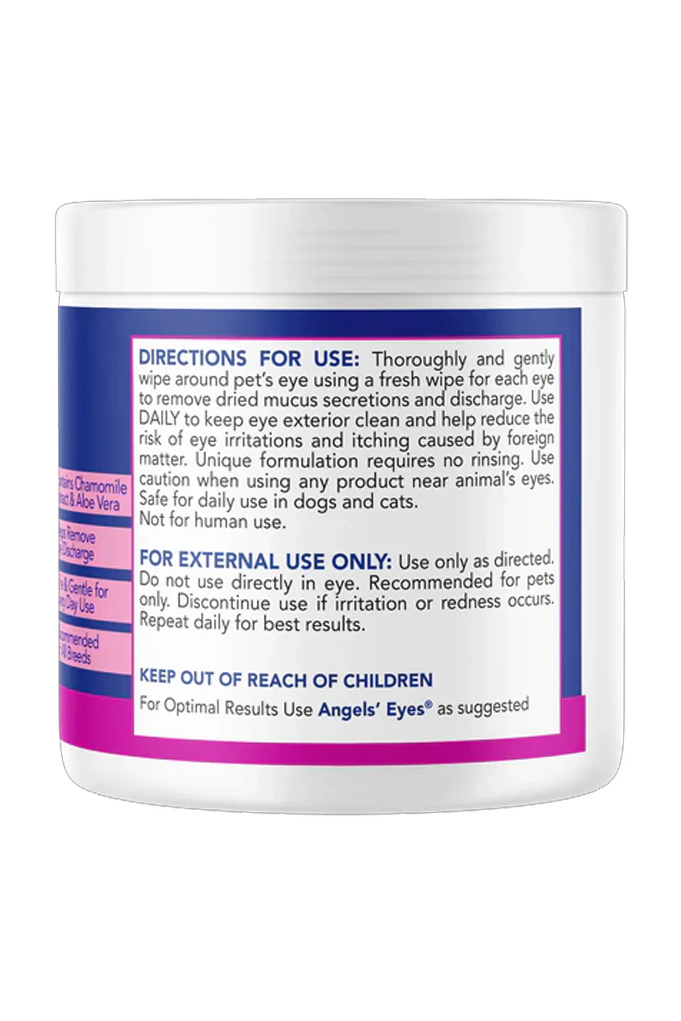 Angels' Eyes Gentle Tear Stain Wipes - Image 3