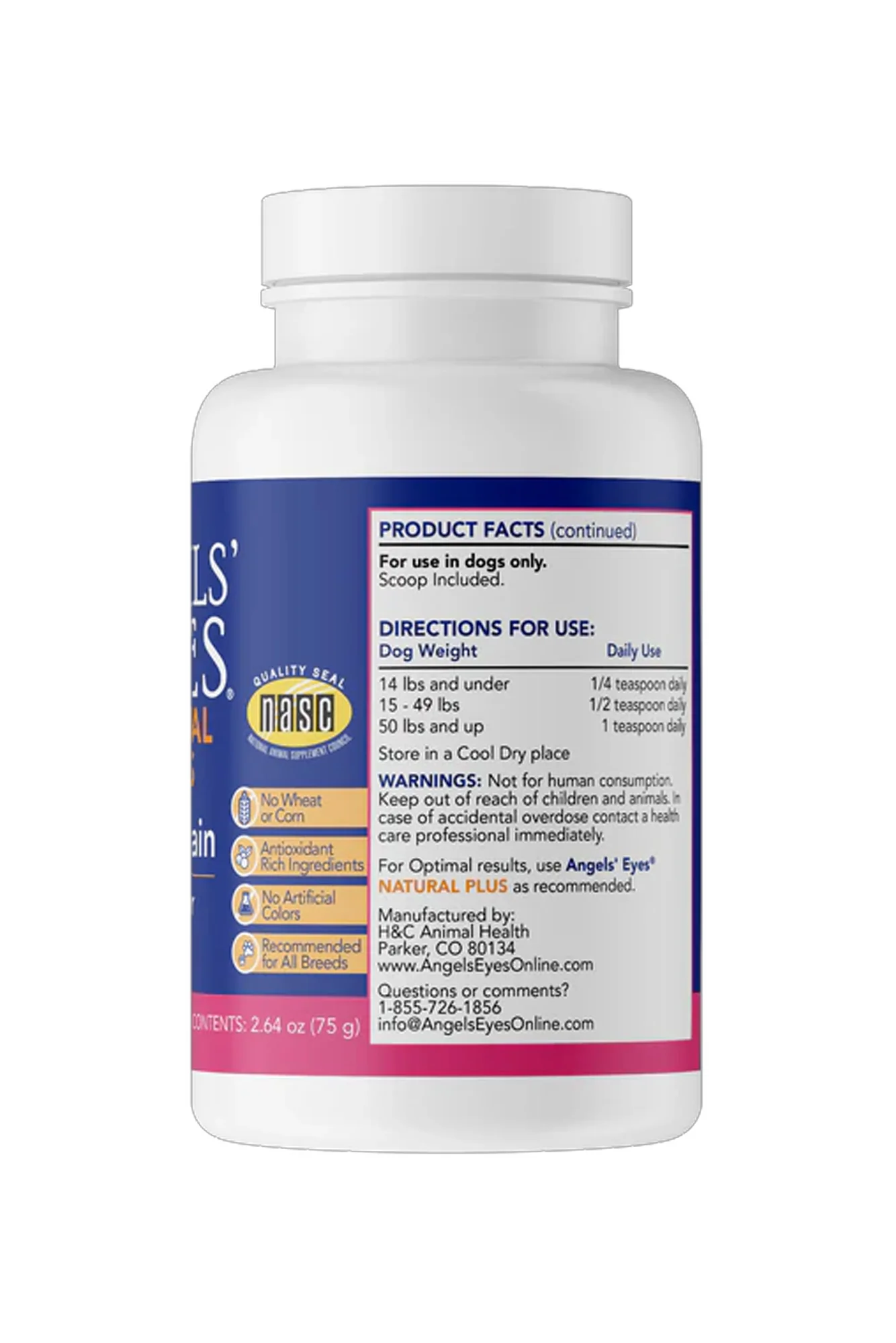 Angels' Eyes Natural Plus Tear Stain Powder - Image 3