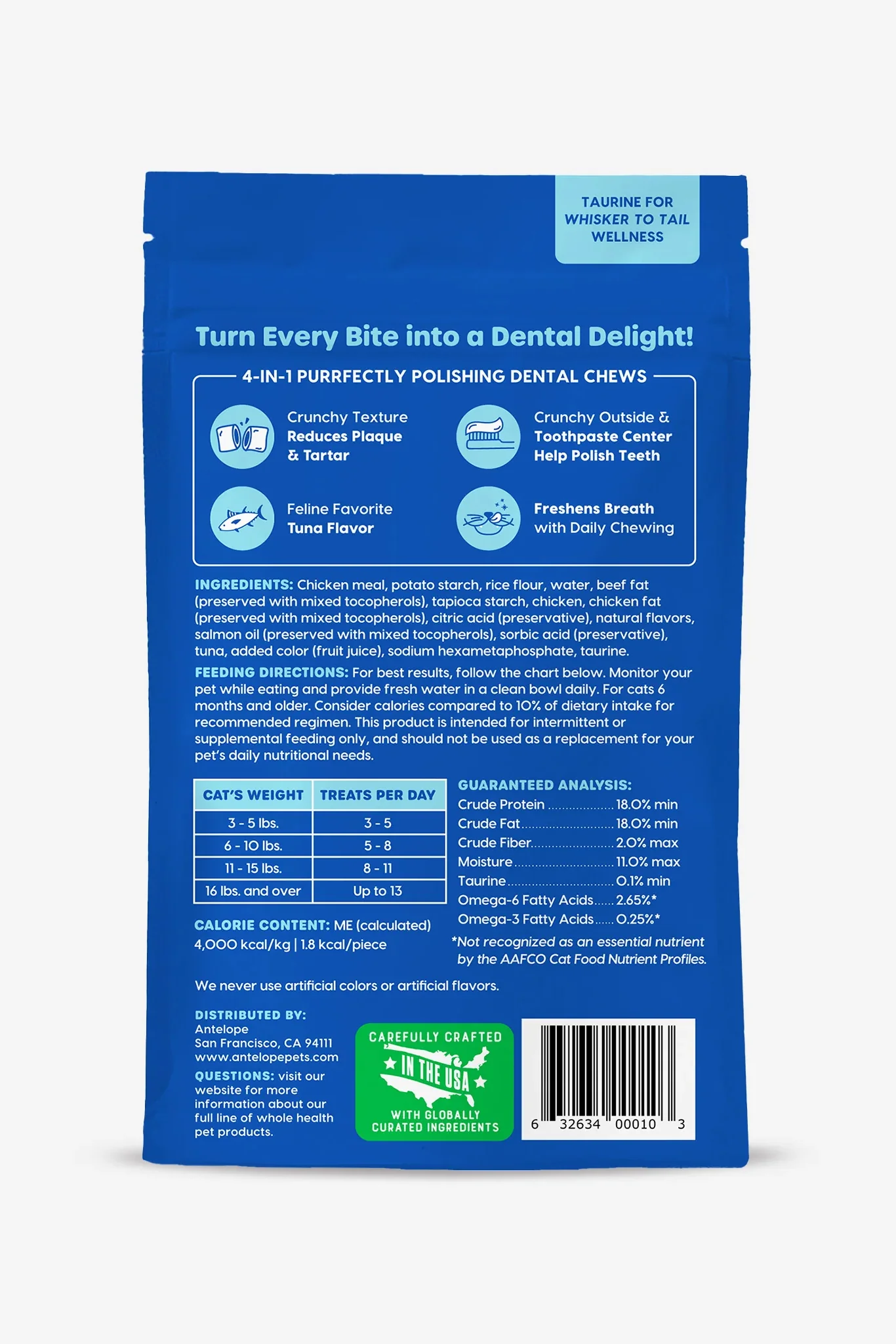 Ark Naturals Kiss Me-ow Tuna Dental Chews - Image 2