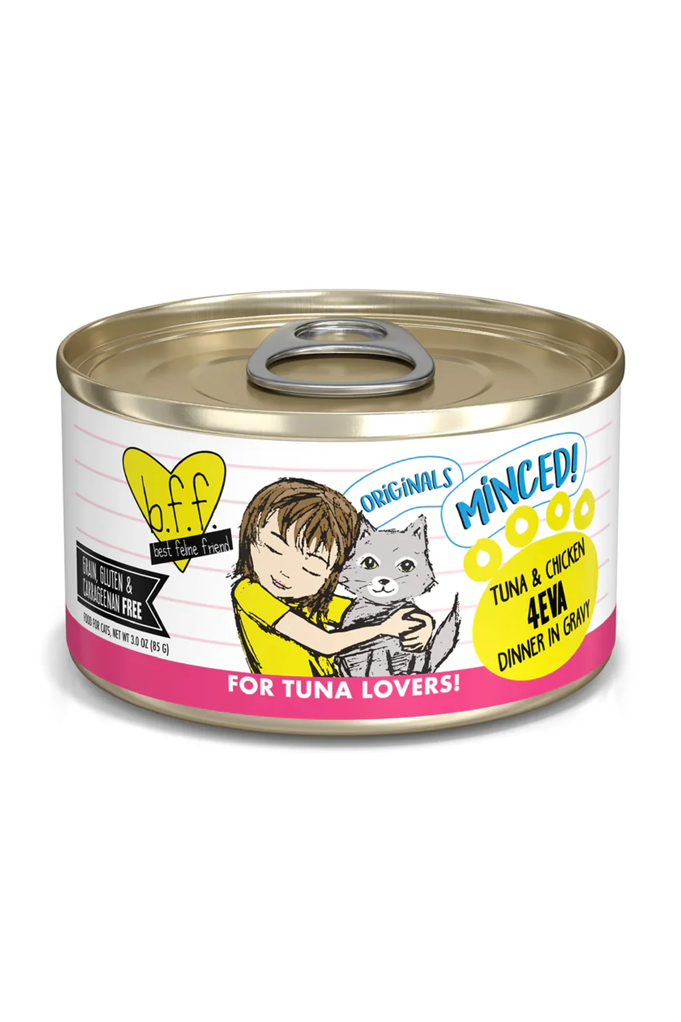 B.F.F. Originals Minced Tuna and Chicken 4Eva in Gravy Wet Cat Food