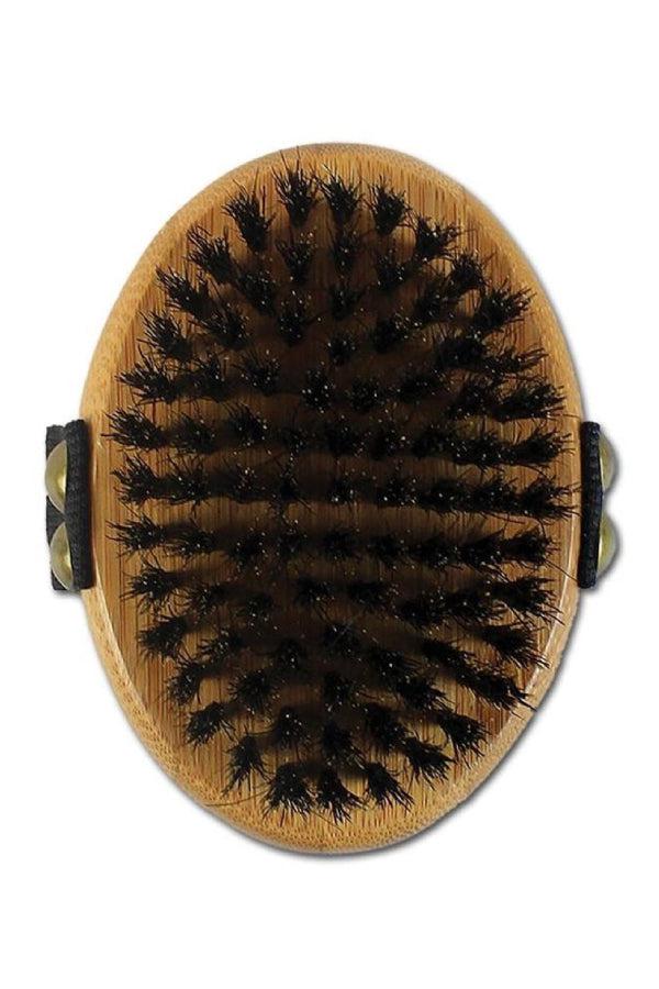 Bamboo Groom Palm Brush with Boar Bristles - Image 2