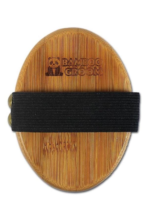 Bamboo Groom Palm Brush with Boar Bristles - Image 3