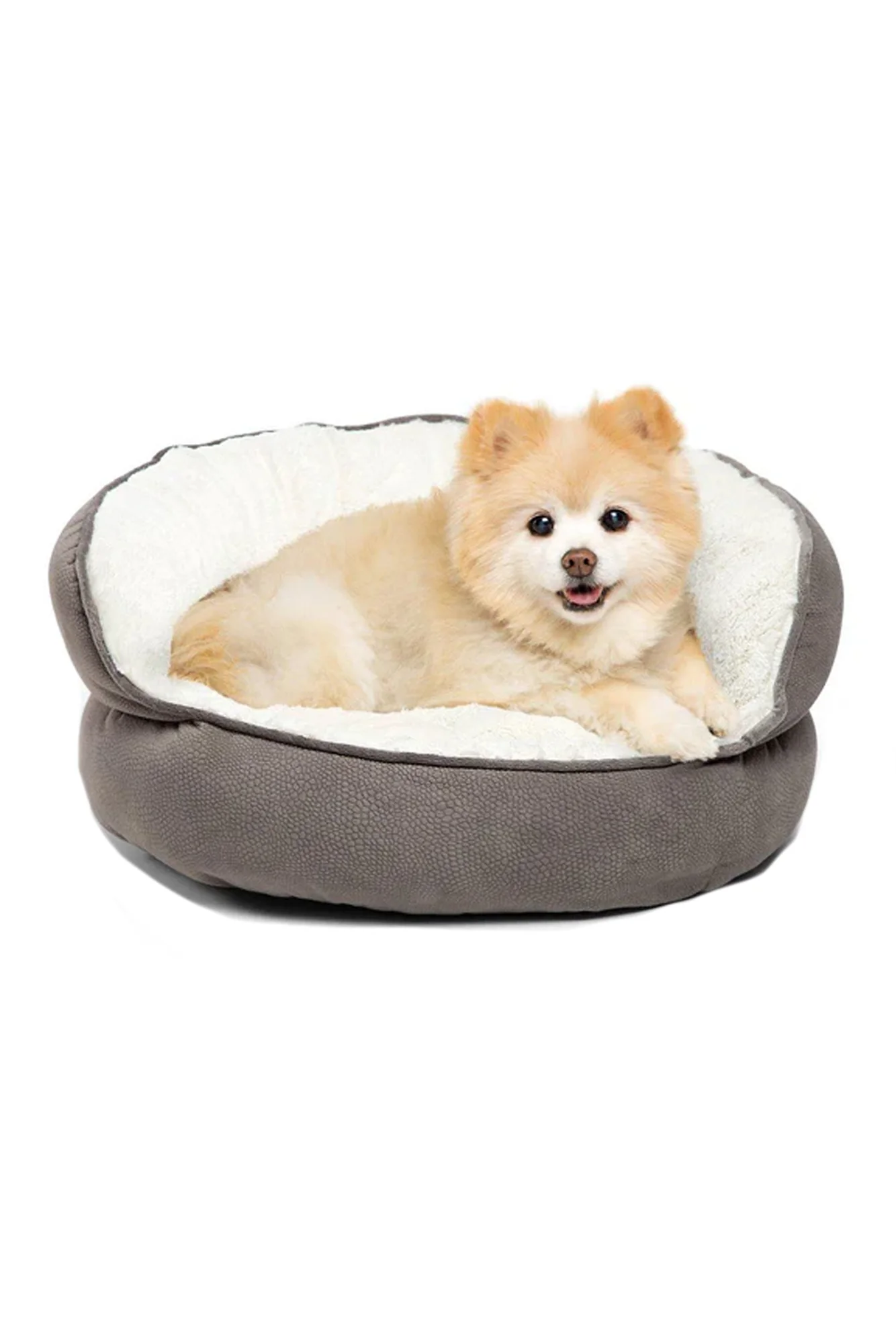 Best Friends Throne Ilan Cuddler Grey Pet Bed - Image 3