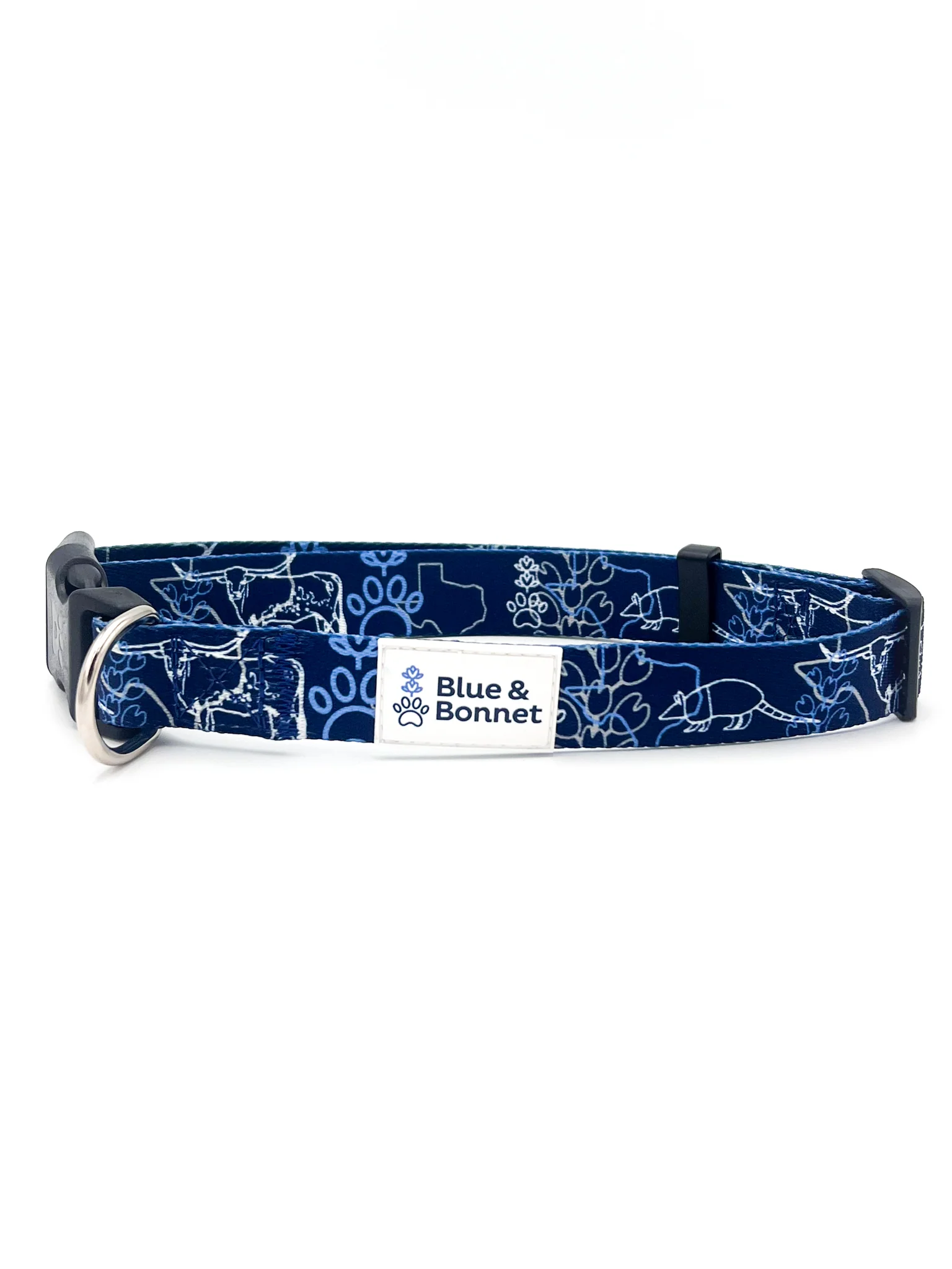 Blue and Bonnet Dog Collar - Image 2