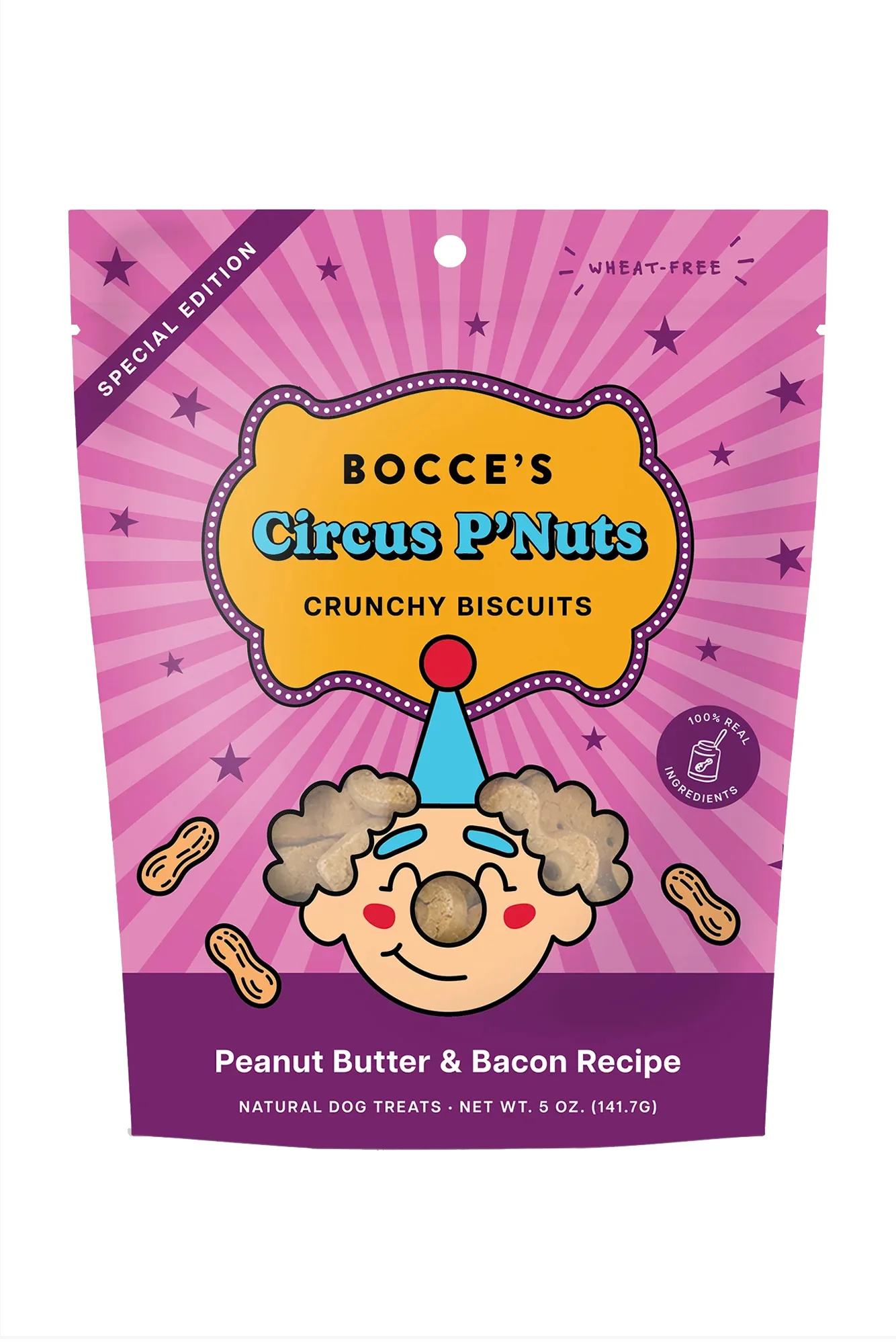 Bocce's Circus P'Nuts Crunchy Dog Treats