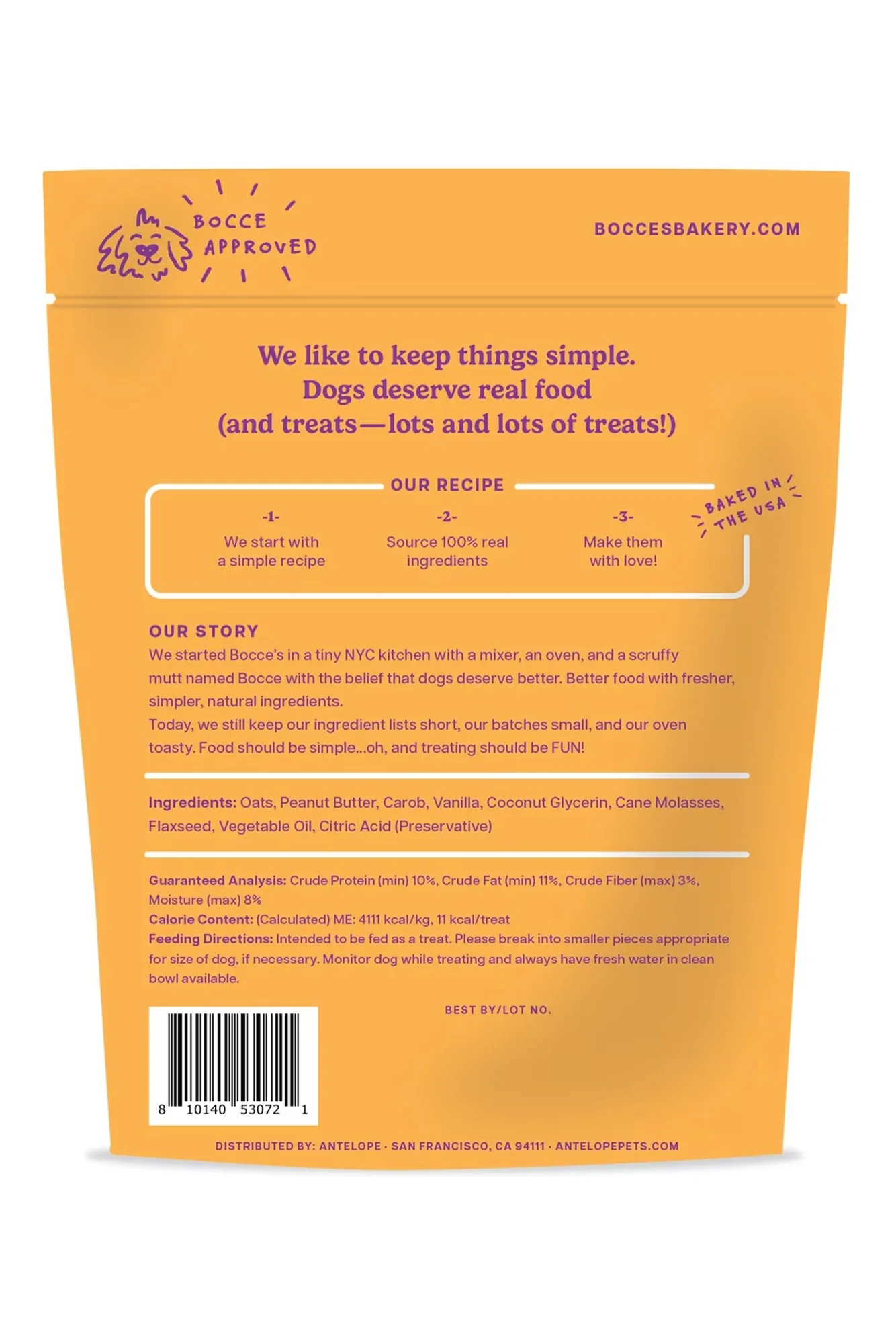 Bocce's Bakery Milk N Cookies Soft and Chewy Dog Treats - Image 2