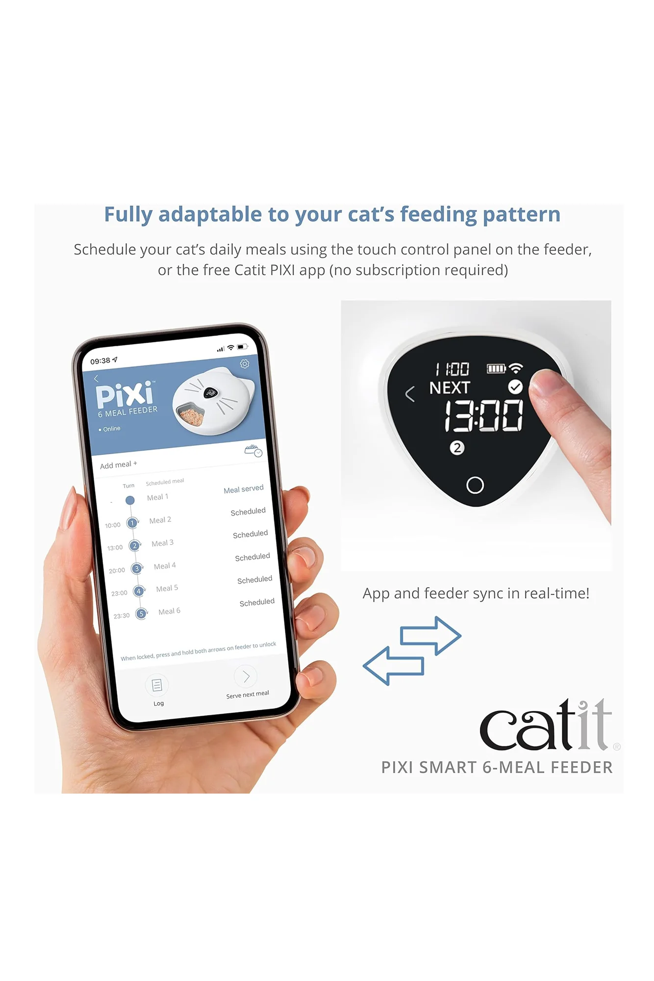 Catit Pixi Smart 6-Meal Cat Feeder - Image 3