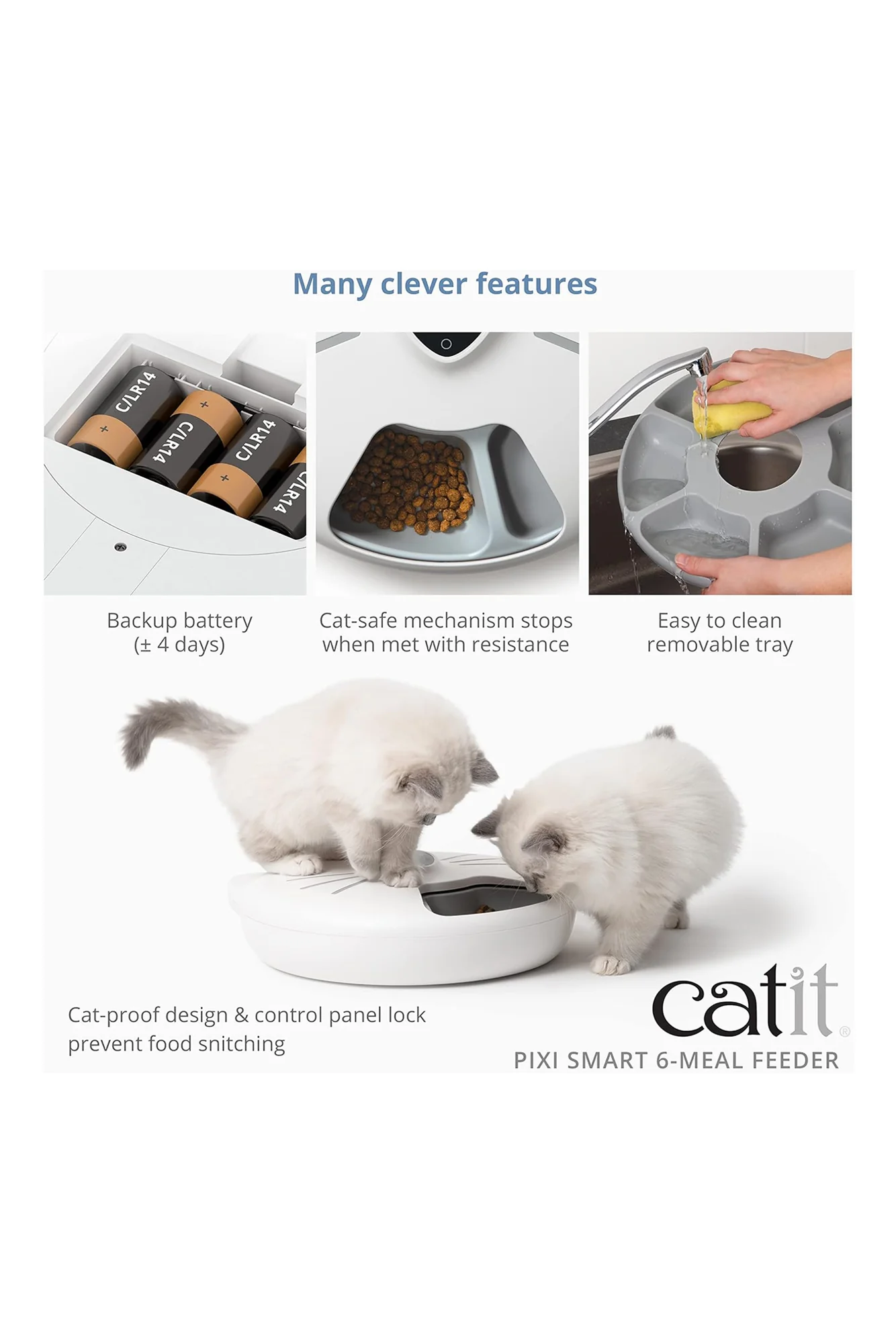 Catit Pixi Smart 6-Meal Cat Feeder - Image 5