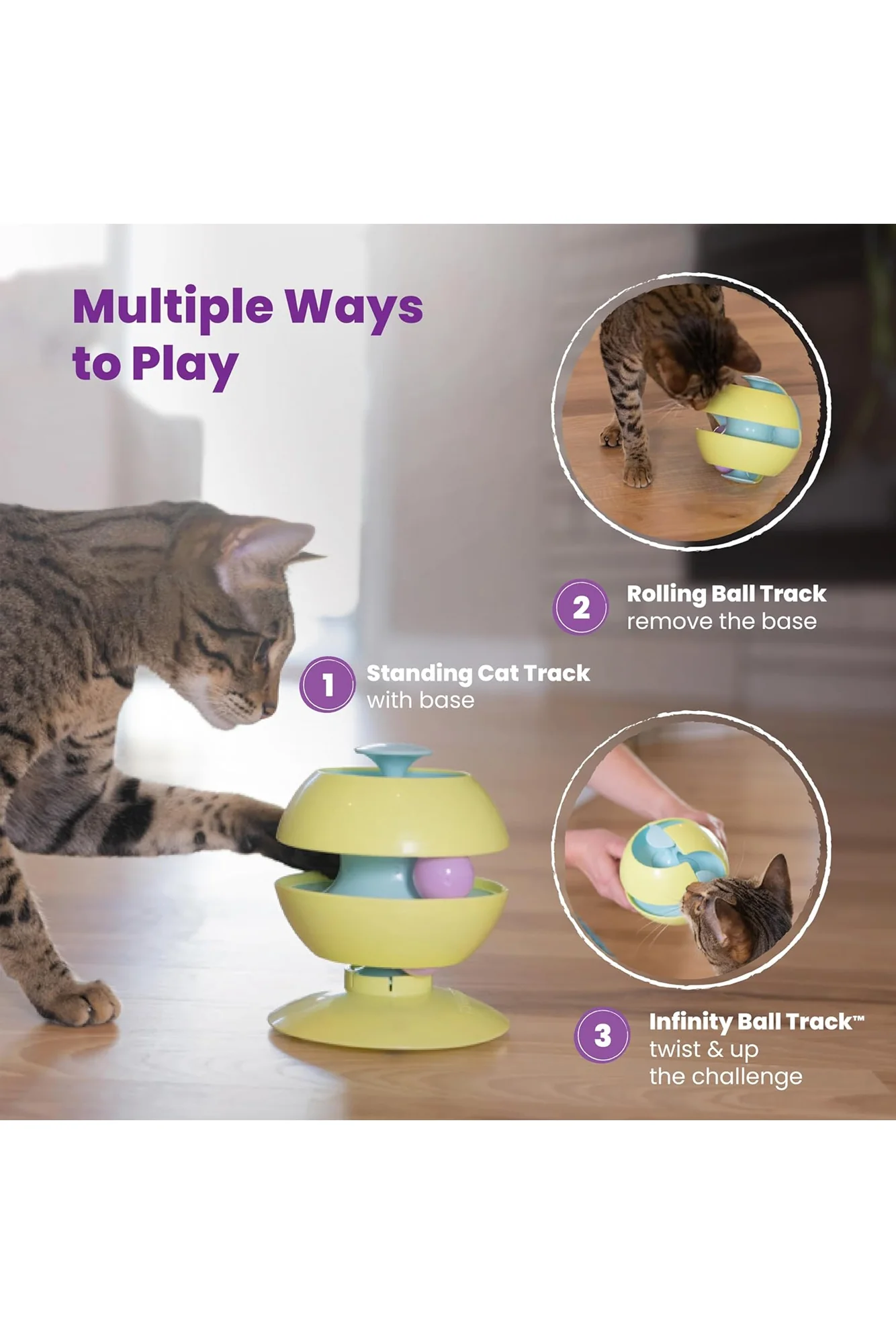 Catstages Twist-A-Ball Track Cat Toy - Image 3