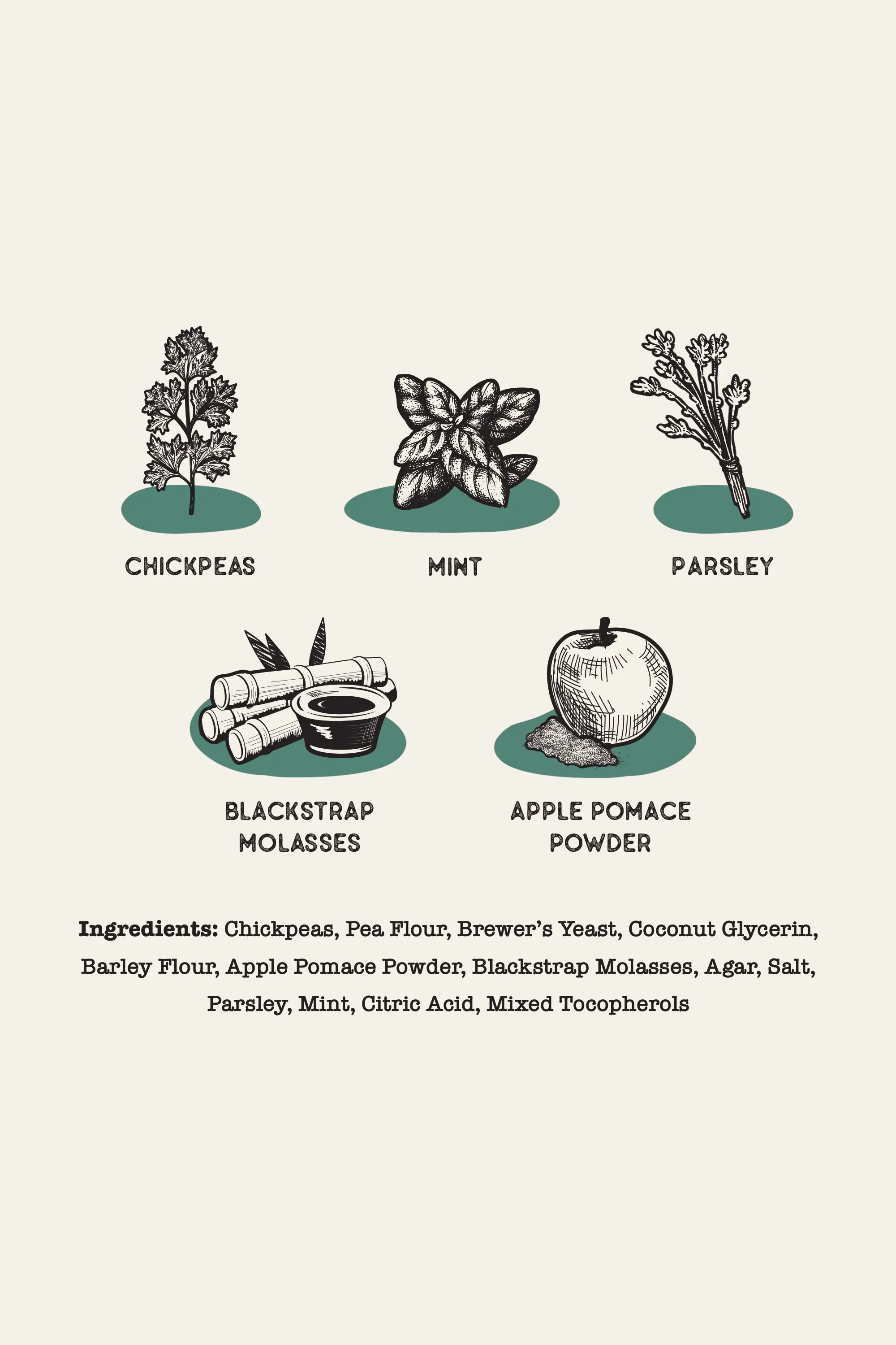 Dog Treat Naturals Mint and Chickpea Dental Sticks - Image 3