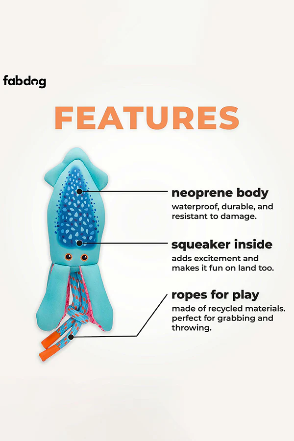 FabDog Squid Floaties Dog Toy - Image 3