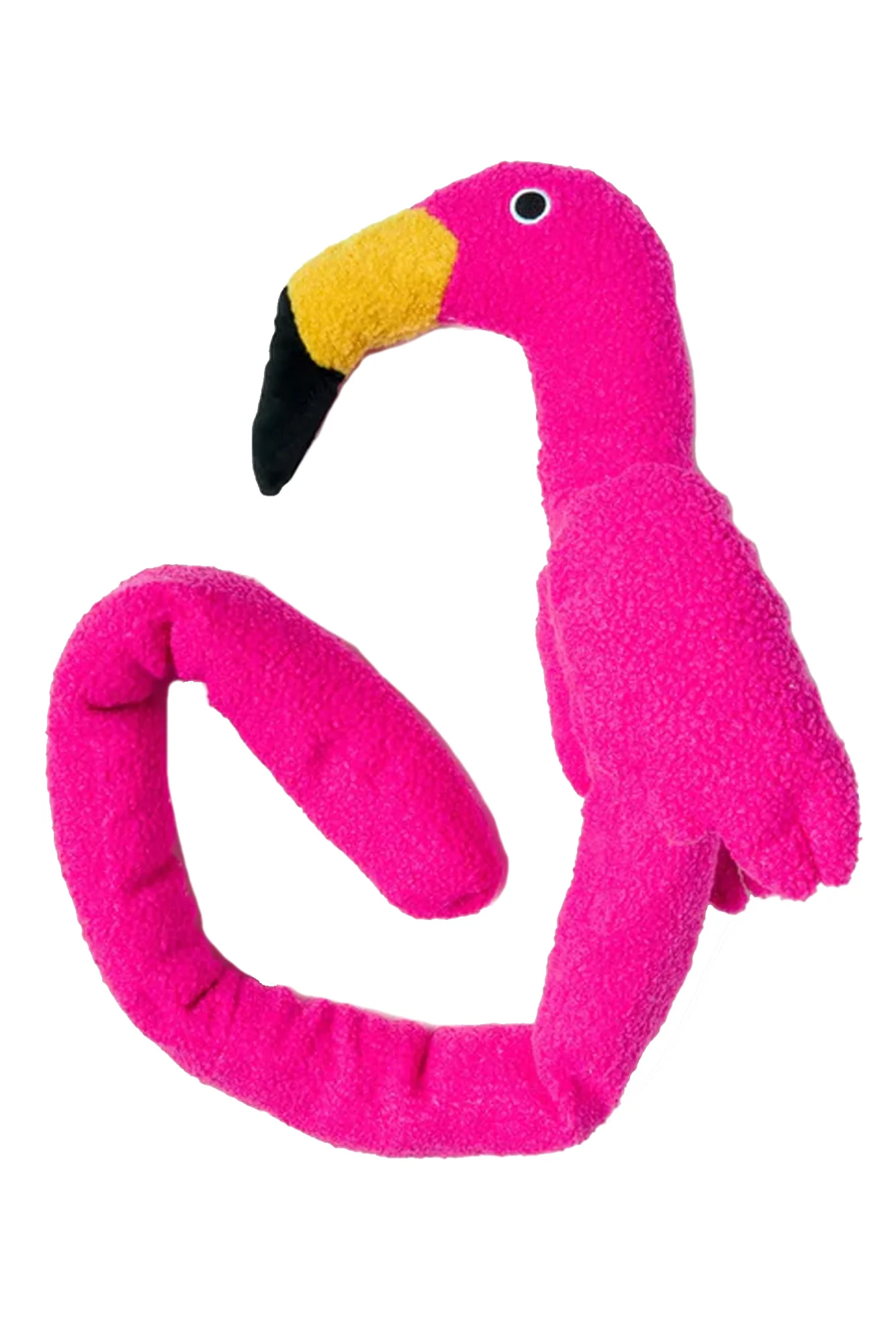 Fabdog Twisty Flamingo Plush Dog Toy - Image 2