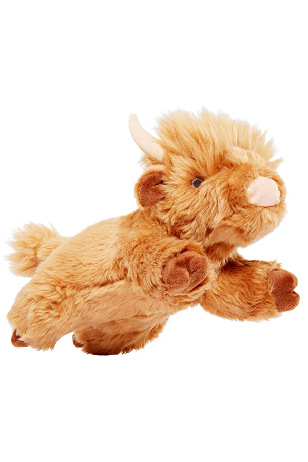 Fluff and Tuff Shaggy Cow Plush Dog Toy - Image 2
