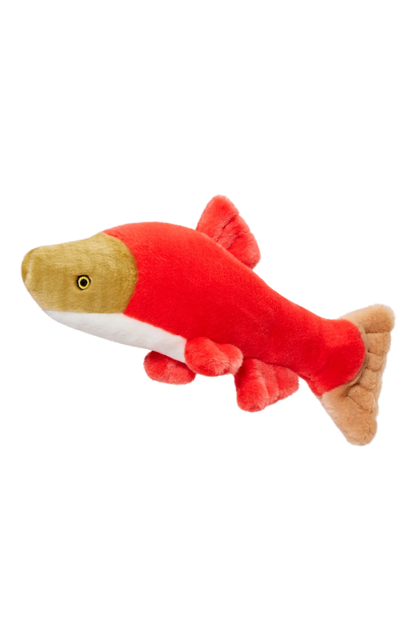 Fluff and Tuff Cedar Salmon Plush Dog Toy - Image 2