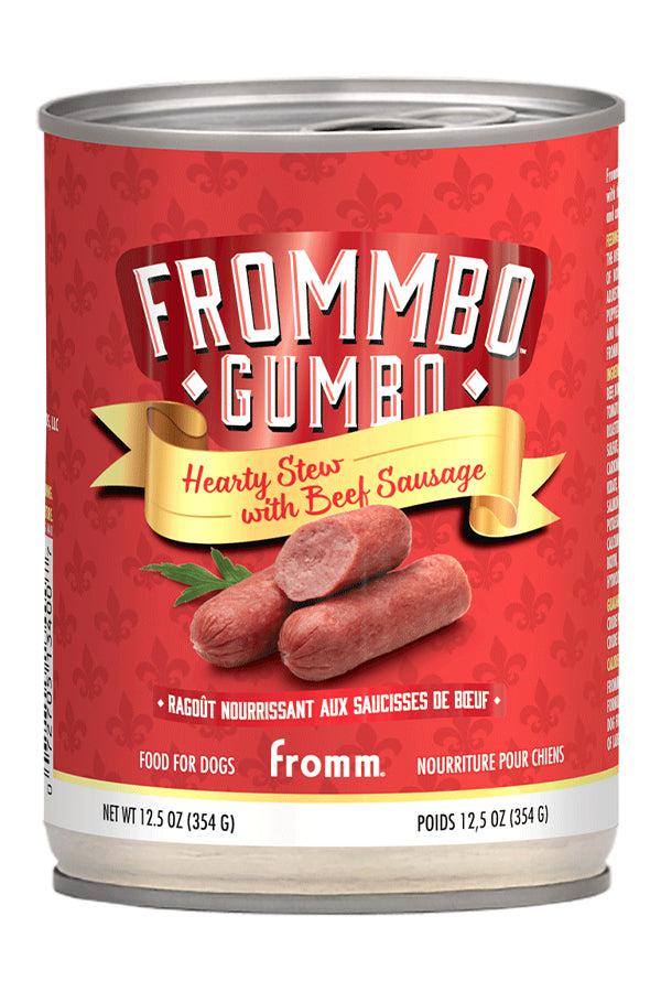Fromm Frommbo Gumbo Hearty Beef Sausage Stew Wet Dog Food