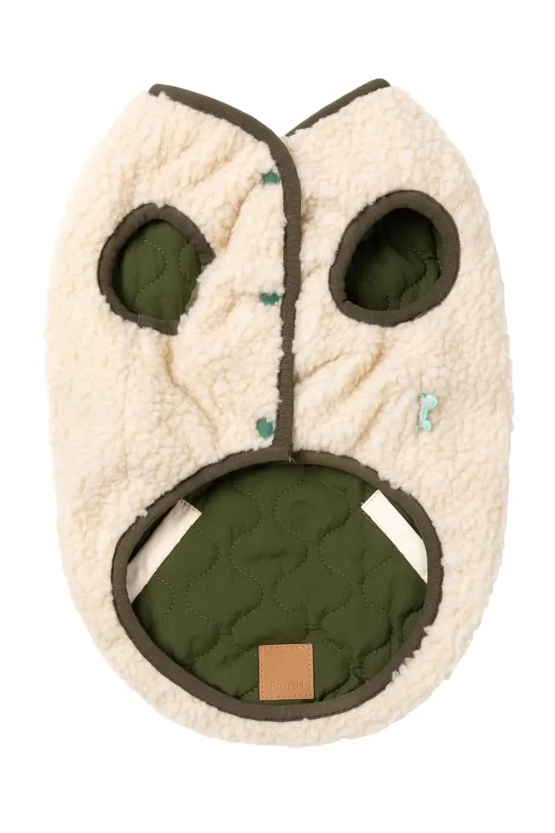 FuzzYard Beige Nara Dog Jacket - Image 2