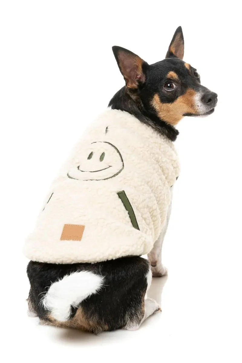 FuzzYard Beige Nara Dog Jacket - Image 4