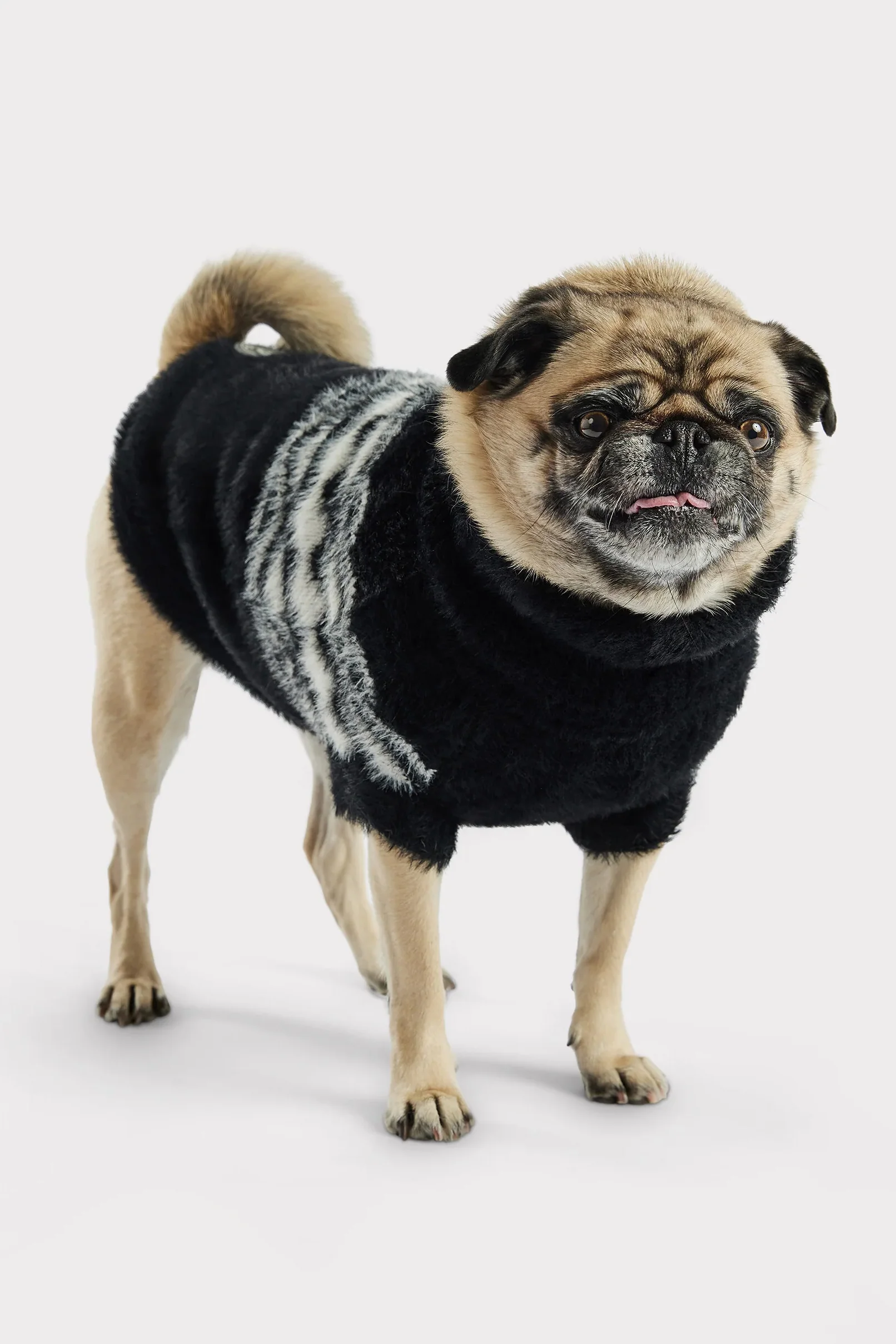 GF Pet Fuzzy Black Dog Sweater - Image 3