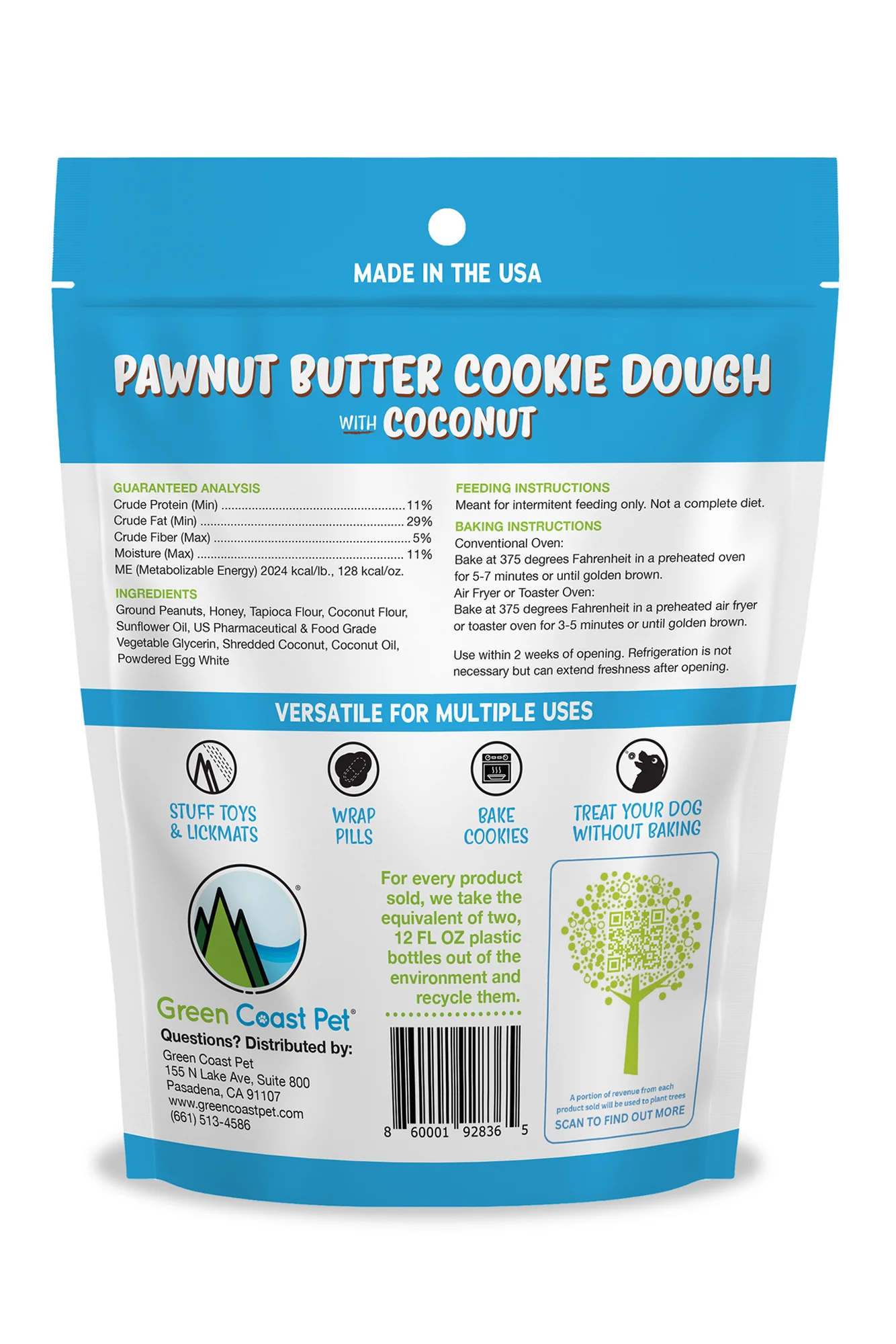 Green Coast The Dough with Coconut Dog Treats - Image 2