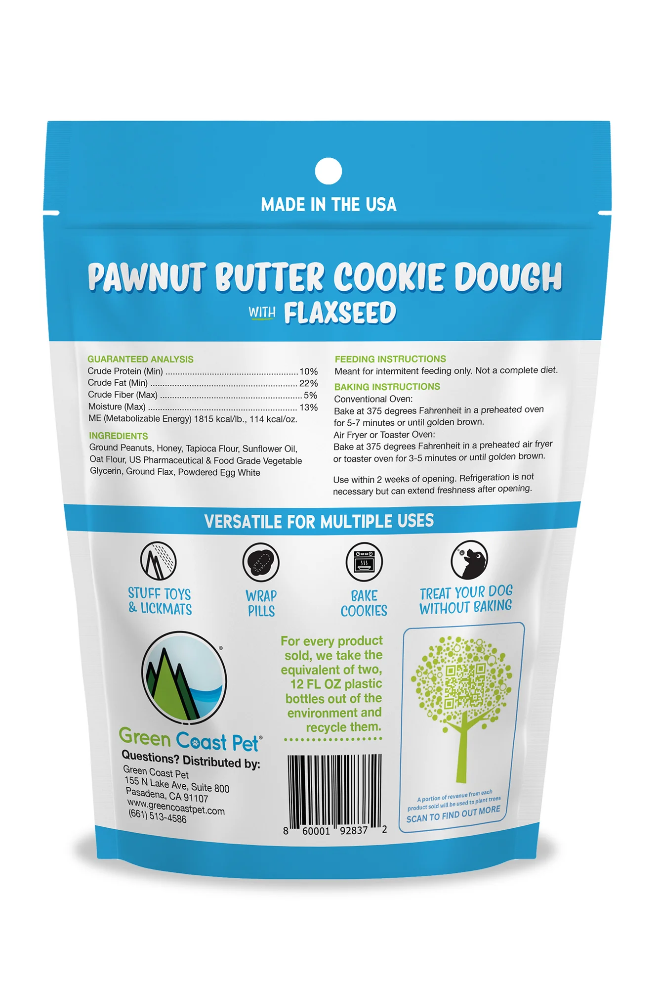 Green Coast The Dough with Flaxseed Dog Treats - Image 2