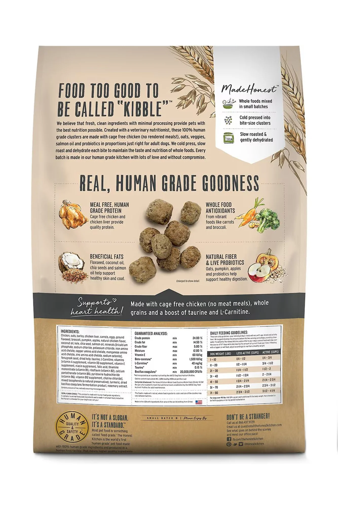 The Honest Kitchen Whole Food Whole Grain Chicken and Oats Clusters Dog Food - Image 2