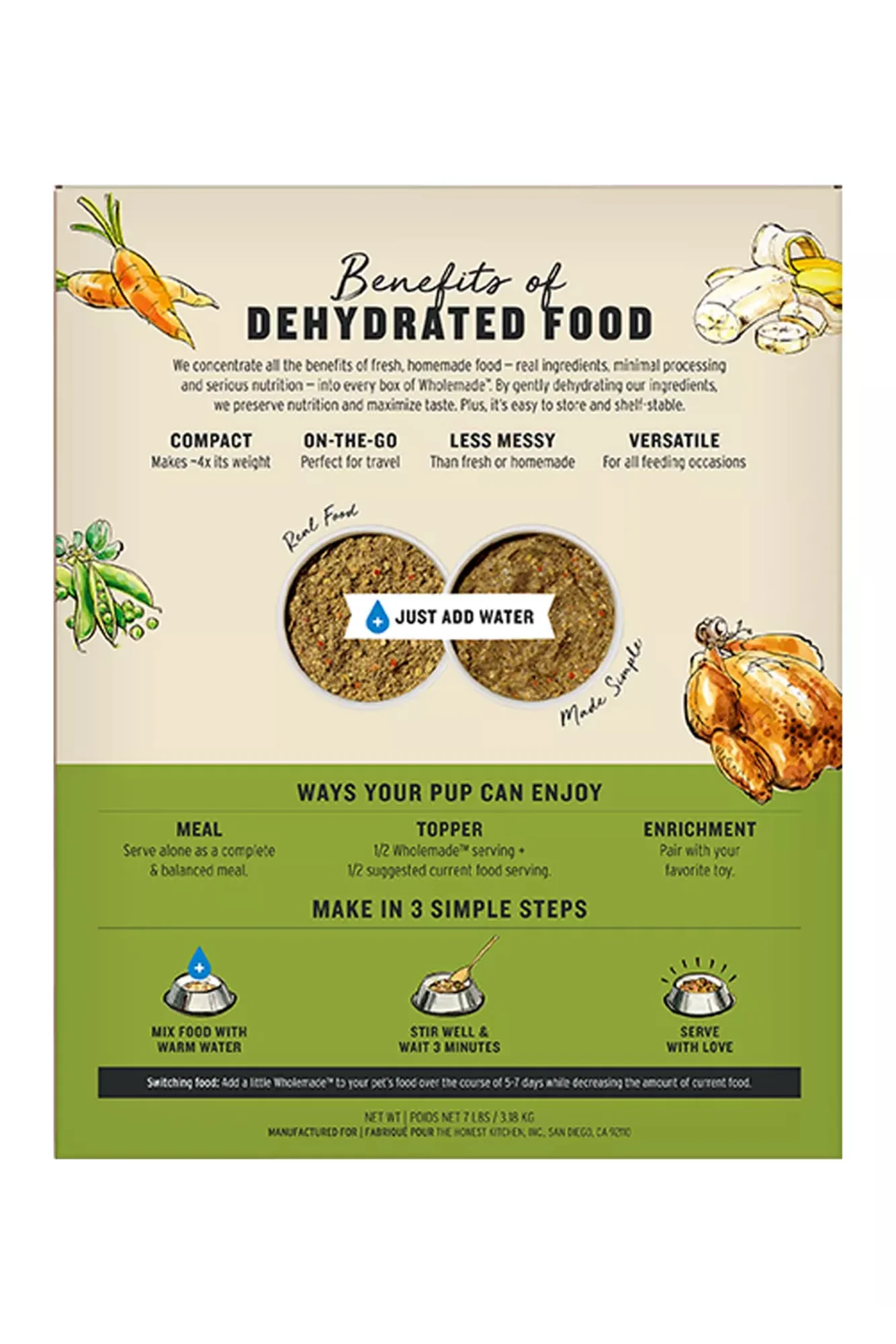 The Honest Kitchen Wholemade Whole Grain Chicken Dehydrated Dog Food - Image 3