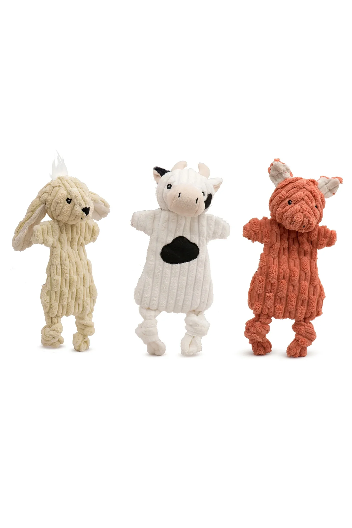 HuggleFlatties Barnyard Plush Dog Toys - Image 4