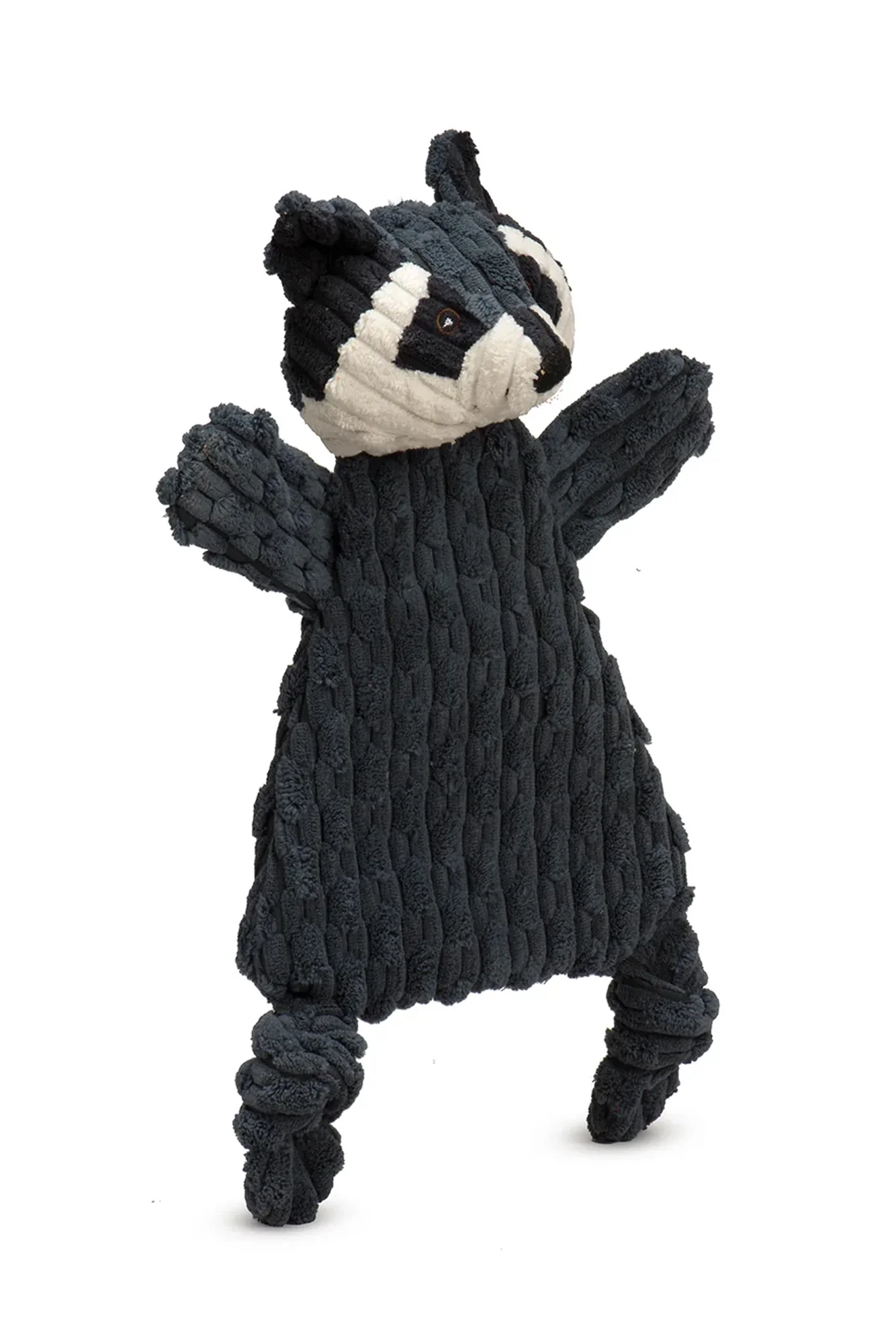 HuggleFlatties Reggie Raccoon Plush Dog Toy - Image 2