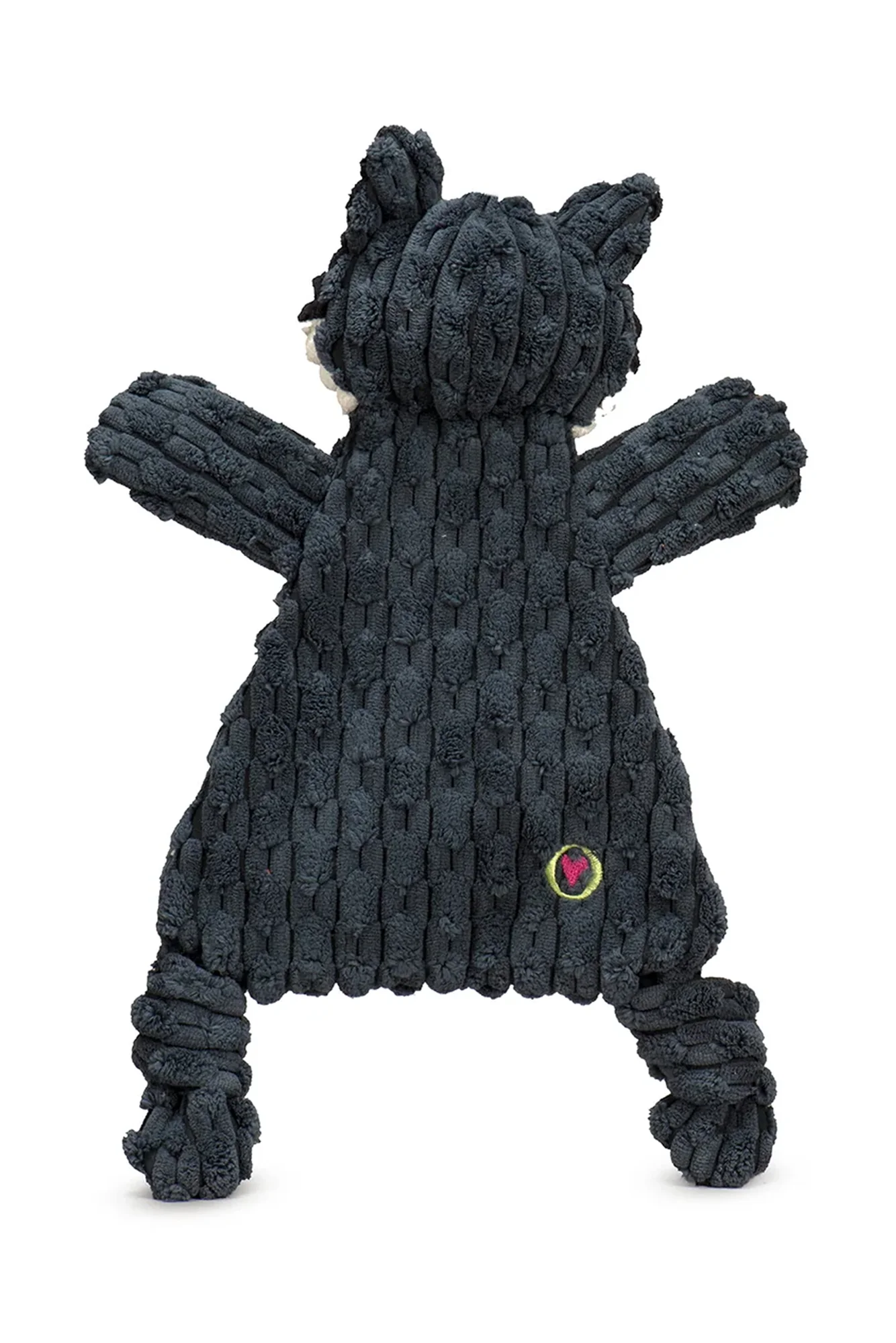 HuggleFlatties Reggie Raccoon Plush Dog Toy - Image 3