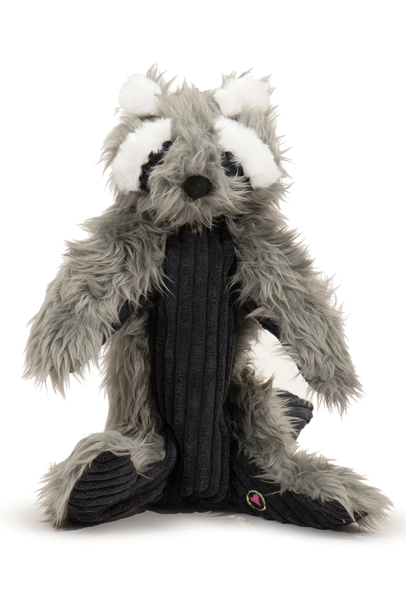 HuggleHounds X-Brace Redwood Raccoon Rope Dog Toy