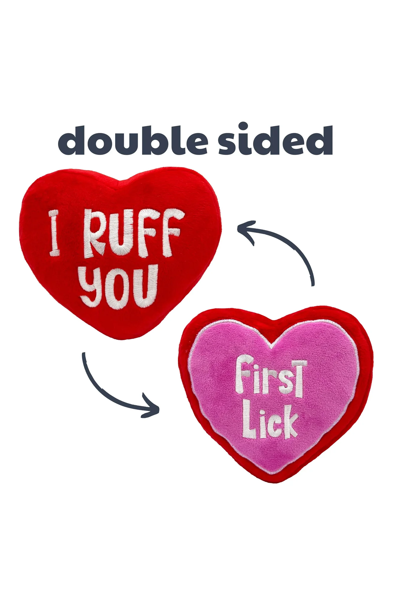 Huxley and Kent Power Plush First Lick Heart Dog Toy - Image 2