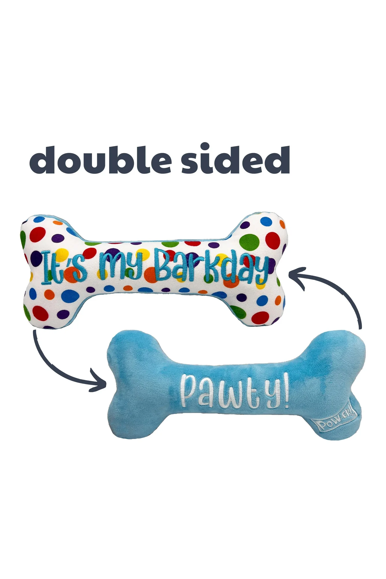 Huxley and Kent It's My Barkday Bone Dog Toy - Image 2