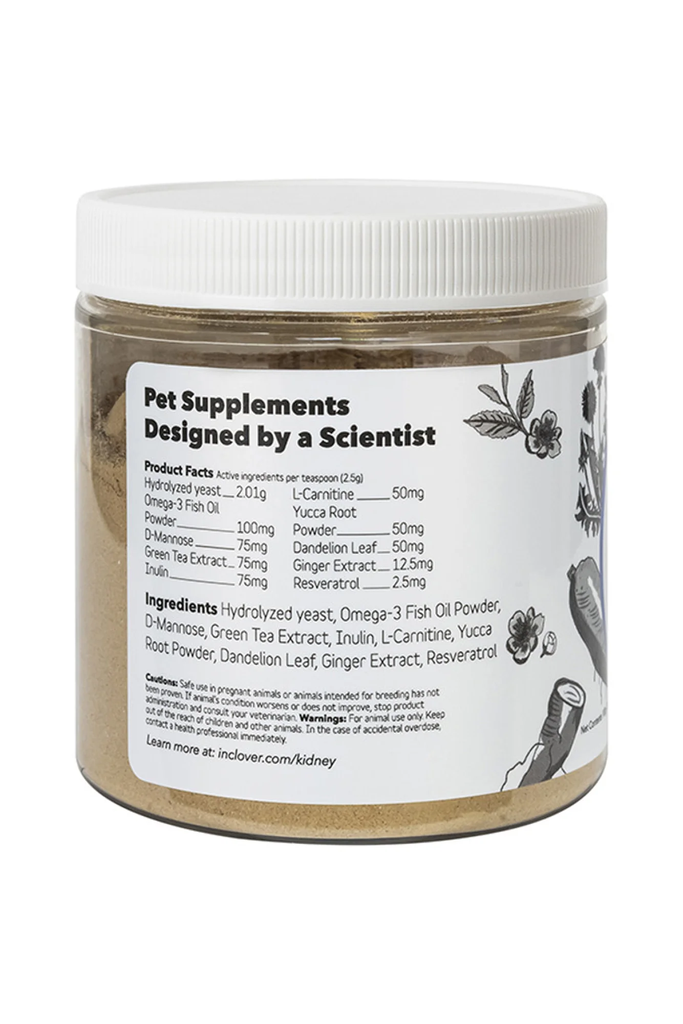 InClover Kidney Health Dog and Cat Supplement - Image 2