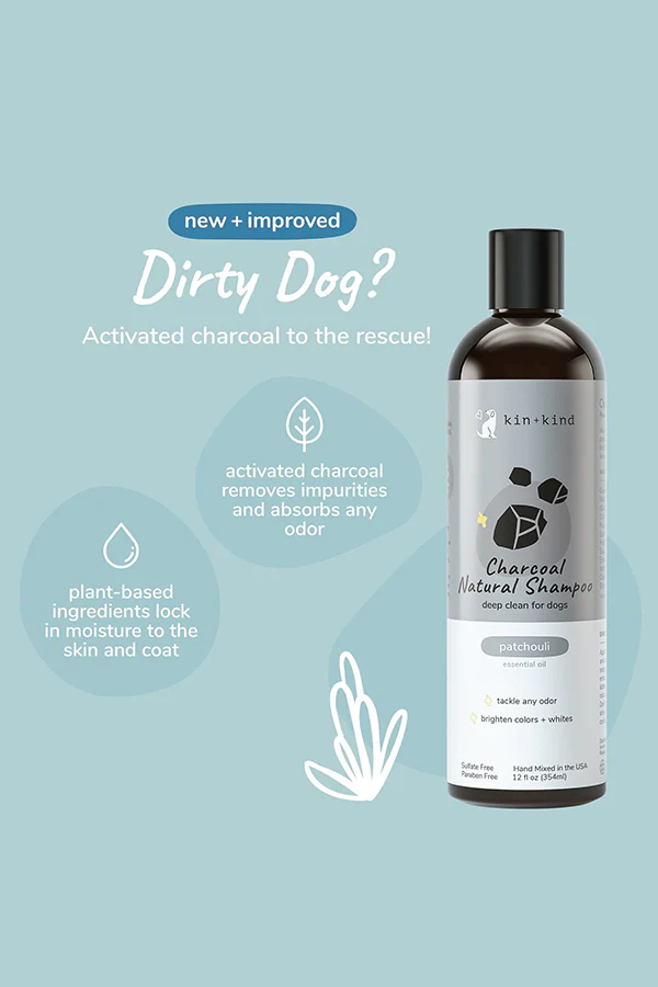 Kin + Kind Deep Clean Charcoal and Patchouli Dog Shampoo - Image 2
