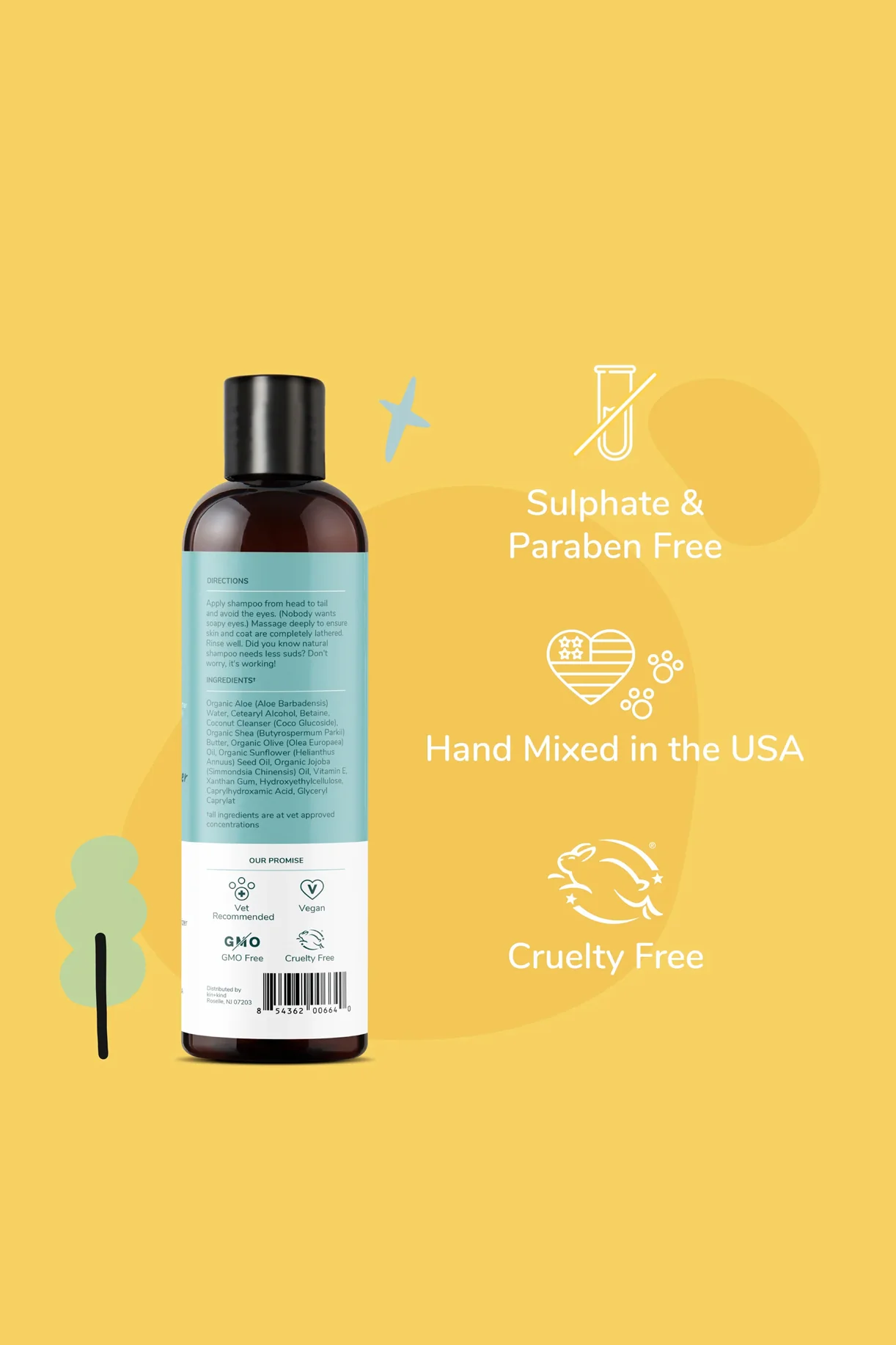 Kin + Kind Unscented Natural Conditioner and Moisturizer for Dogs and Cats - Image 3