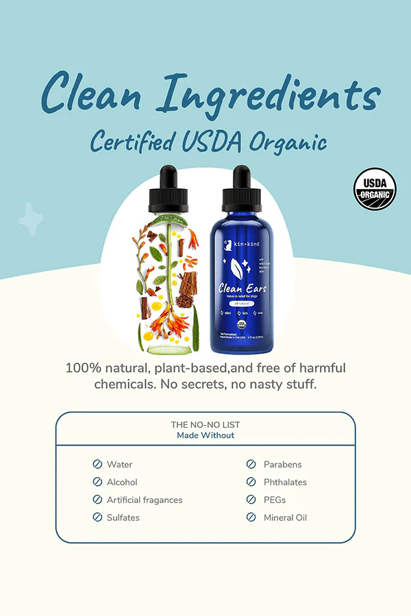 Kin + Kind Organic Clean Ears Dog Cleanser - Image 2