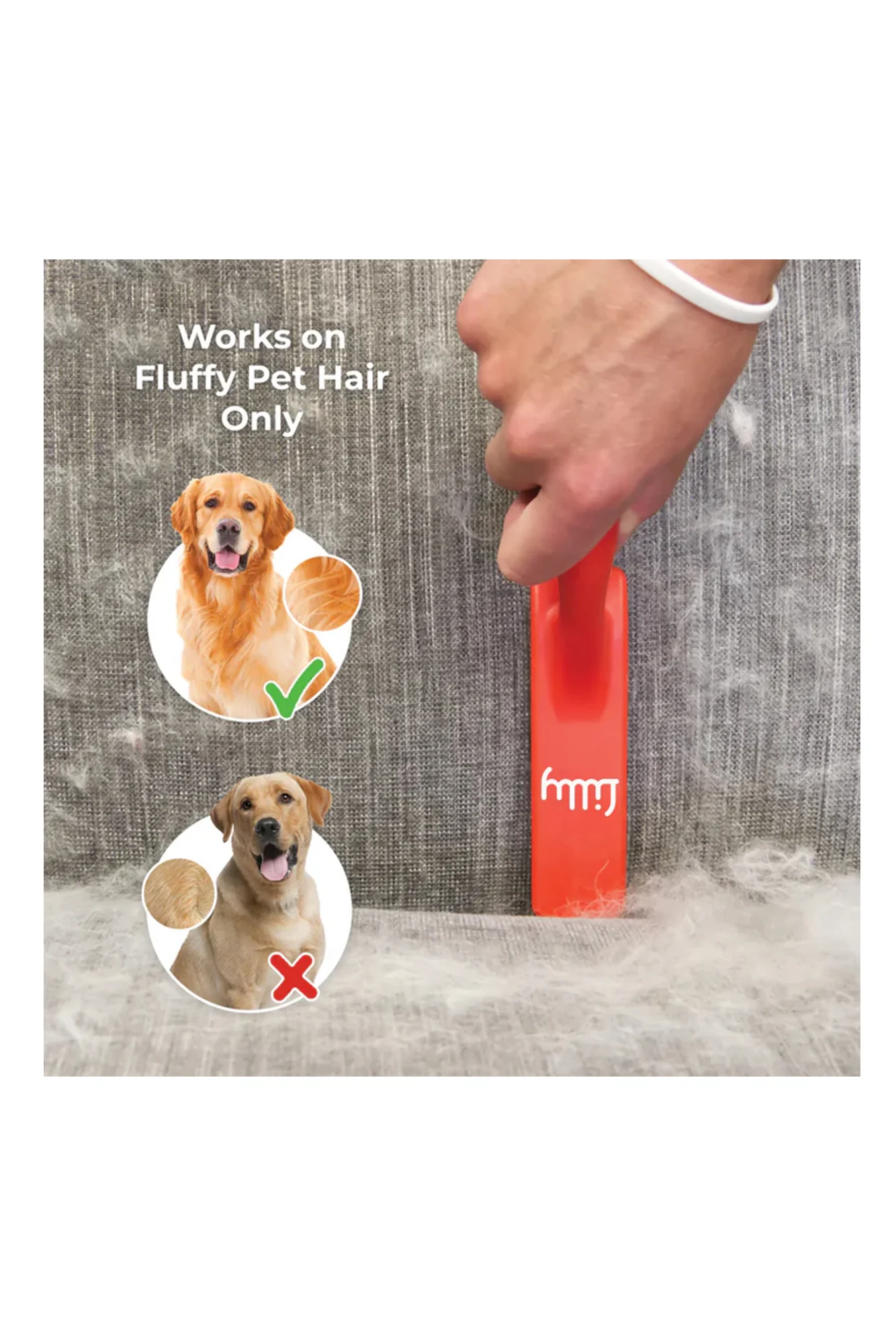 Lilly Brush Fluffy Pets Fabric/Rug Cleaner Red - Image 3