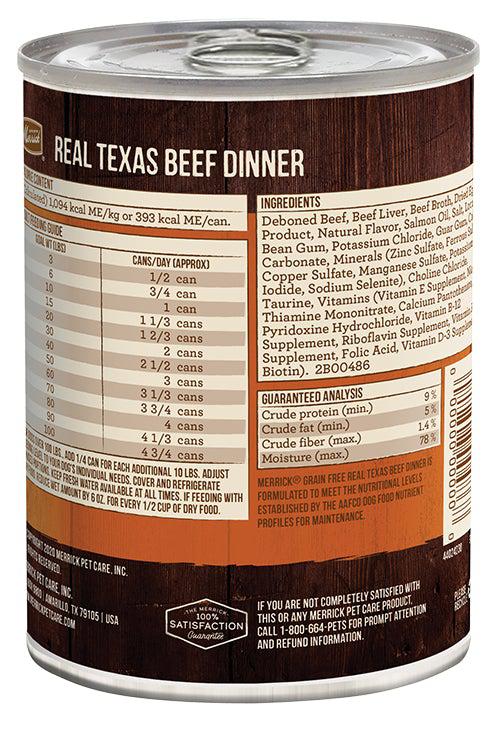Merrick Real Texas Beef Dinner Wet Dog Food - Image 2