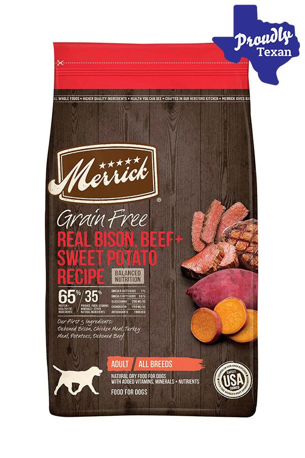 Merrick Real Beef, Bison, and Sweet Potato Dry Dog Food