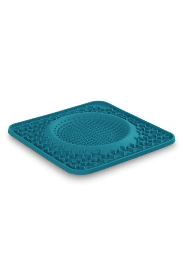 Messy Mutts Silicone Blue Therapeutic Licking Bowl Mat - Image 2
