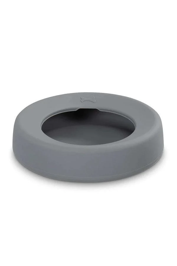 Messy Mutts Silicone Grey Non Spill Bowl - Image 2