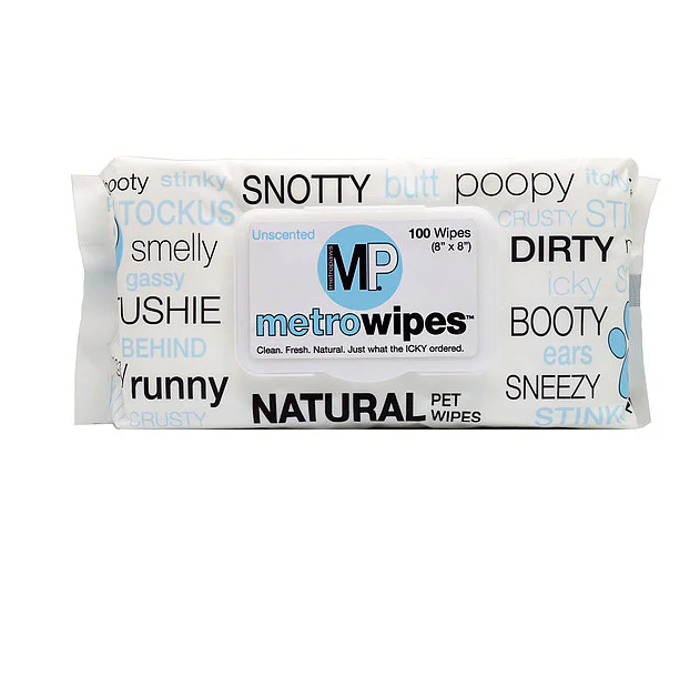 Metro Paws 100ct Hypoallergenic Grooming Wipes for Pets - Image 2