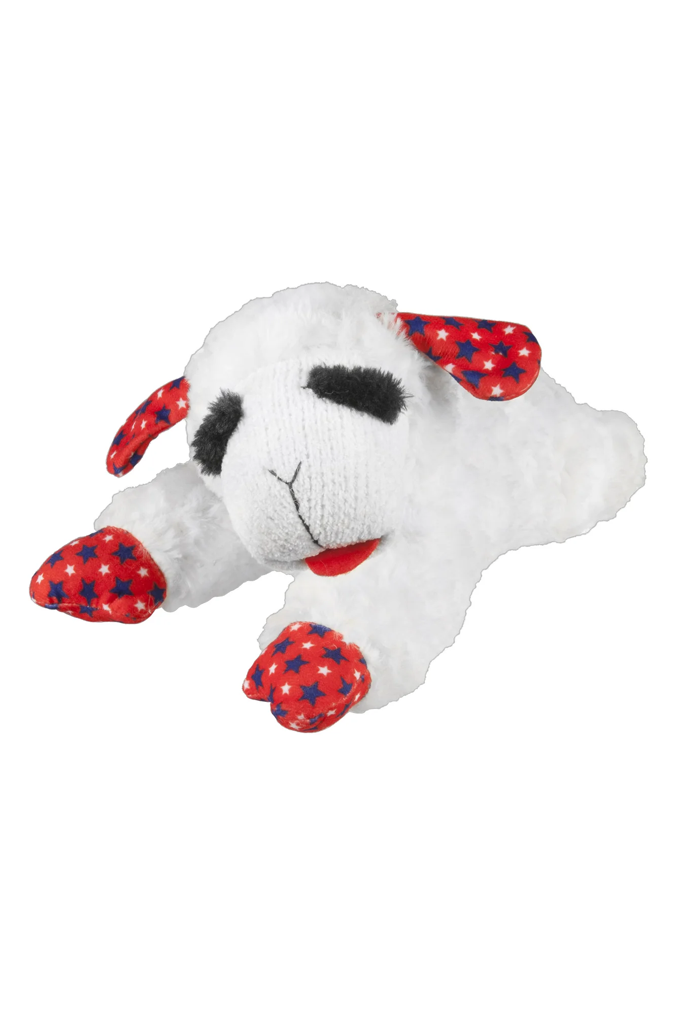 MultiPet Patriotic Lamb Chop Plush Dog Toy