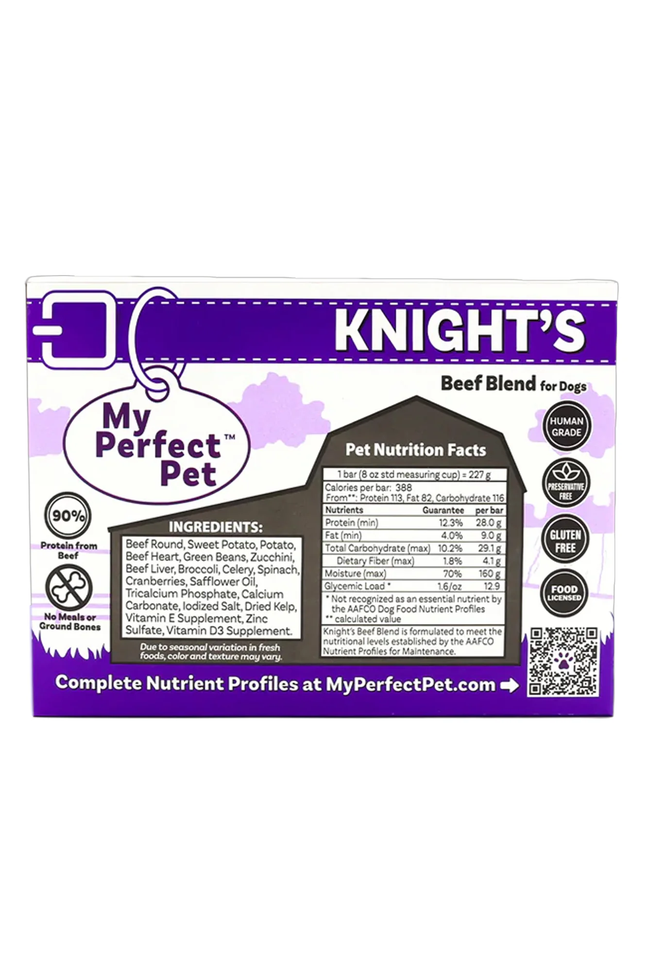 My Perfect Pet Knight's Beef and Vegetable Gently Cooked Dog Food - Image 2