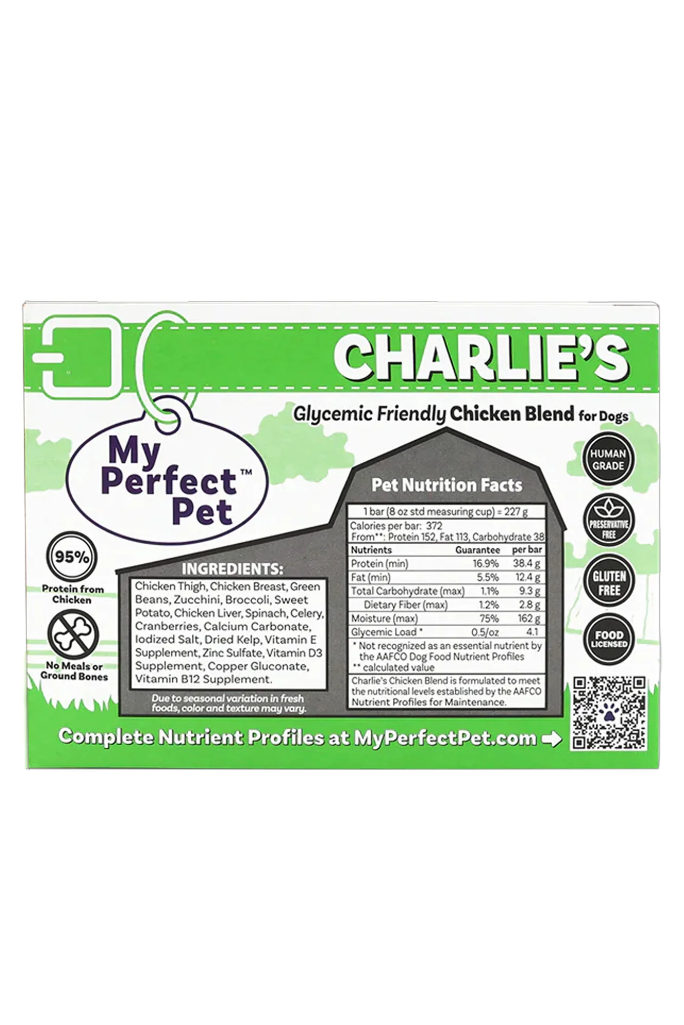 My Perfect Pet Low Glycemic Charlie's Chicken Gently Cooked Dog Food - Image 2