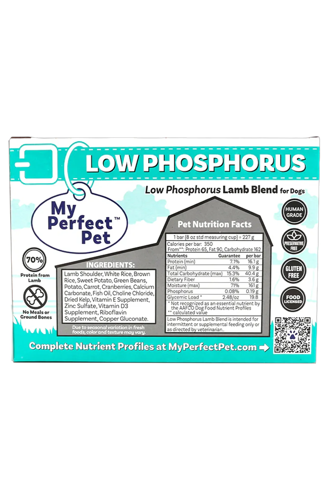 My Perfect Pet Low Phosphorus Lamb Gently Cooked Dog Food - Image 2