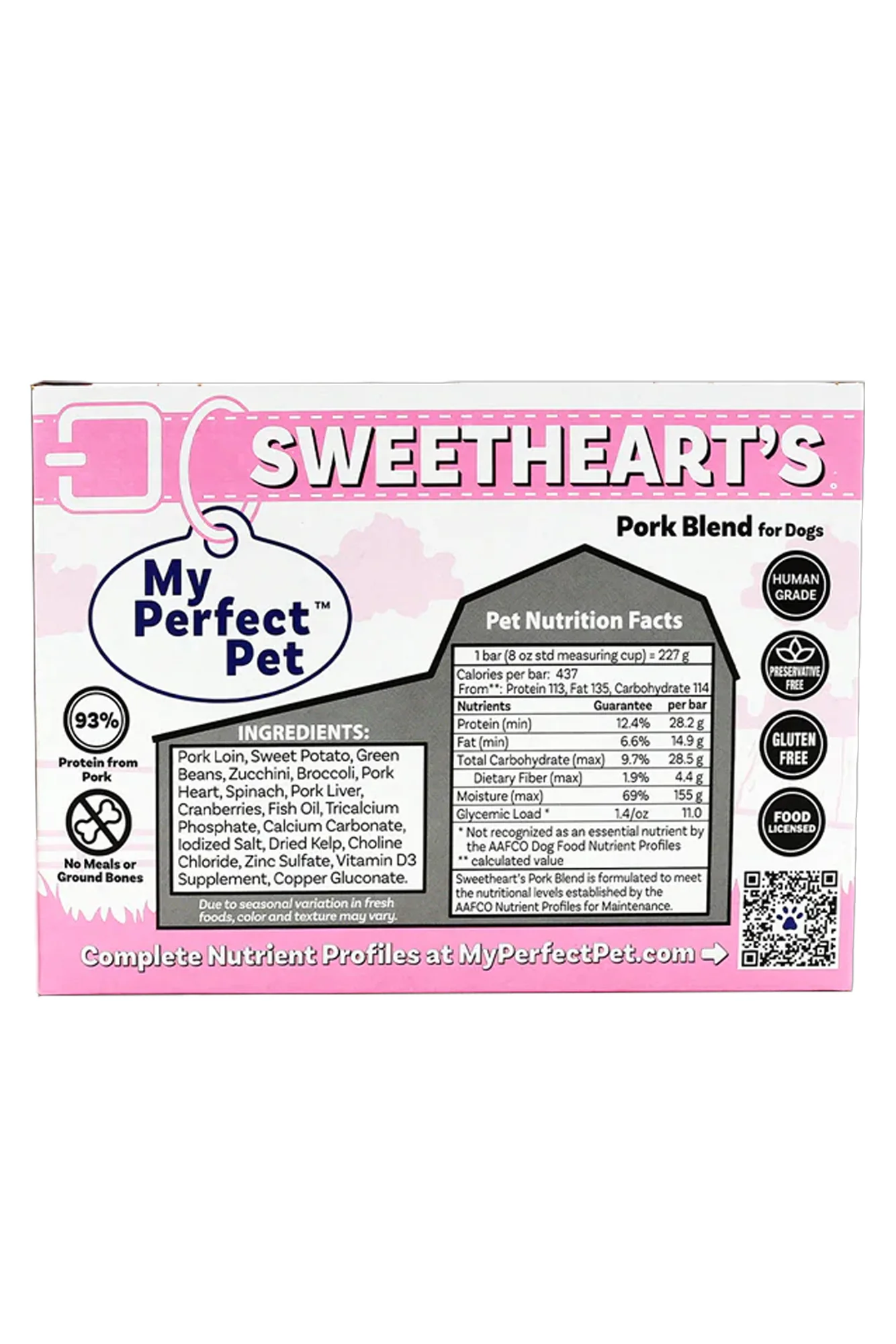 My Perfect Pet Sweetheart's Pork Gently Cooked Dog Food - Image 2