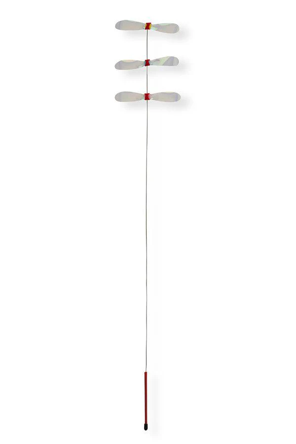 Necoichi Crinkly Critters Dancing Dragonfly Trio Cat Wand - Image 2